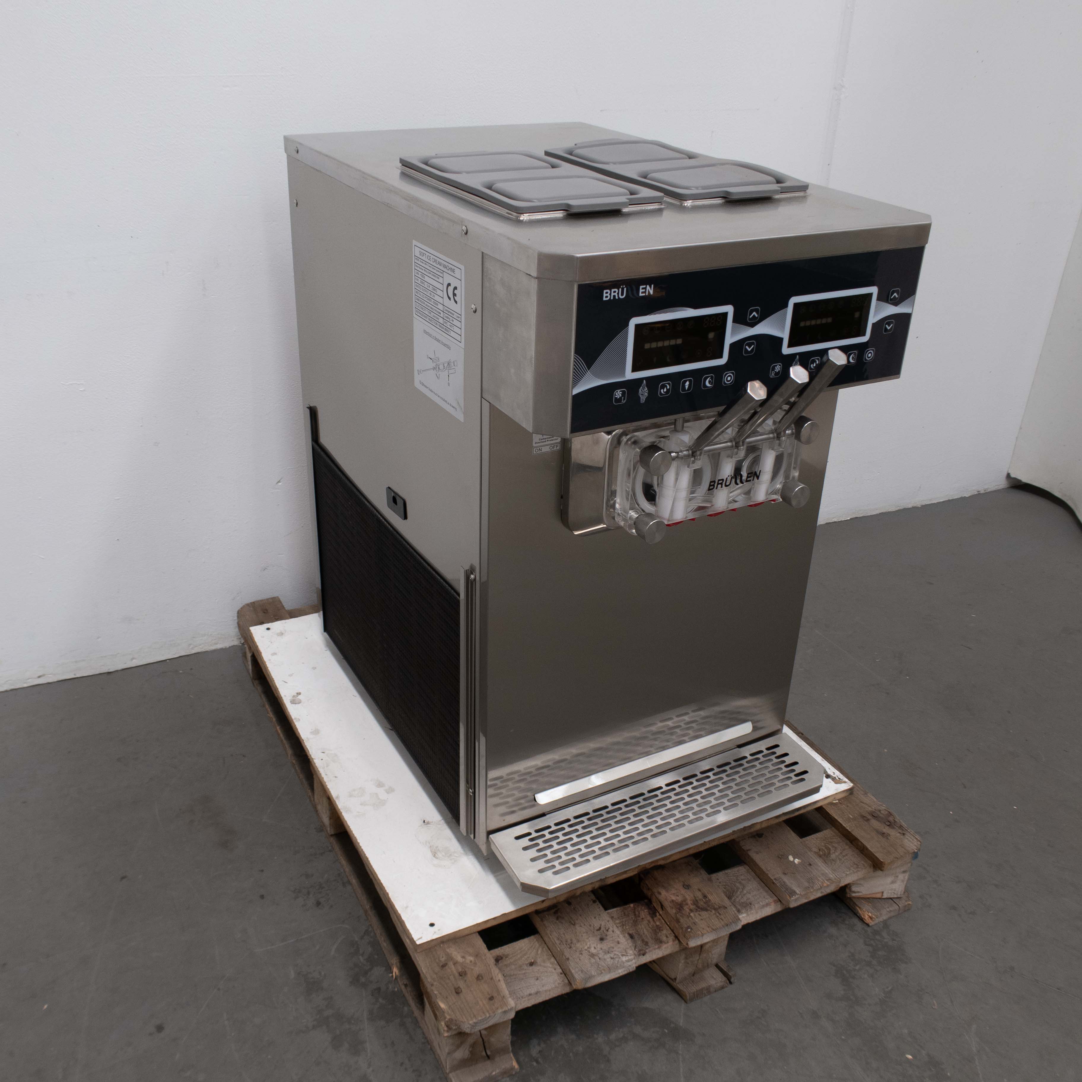Brullen i26 Pro Twin System Gravity Feed Ice Cream Machine - 876612