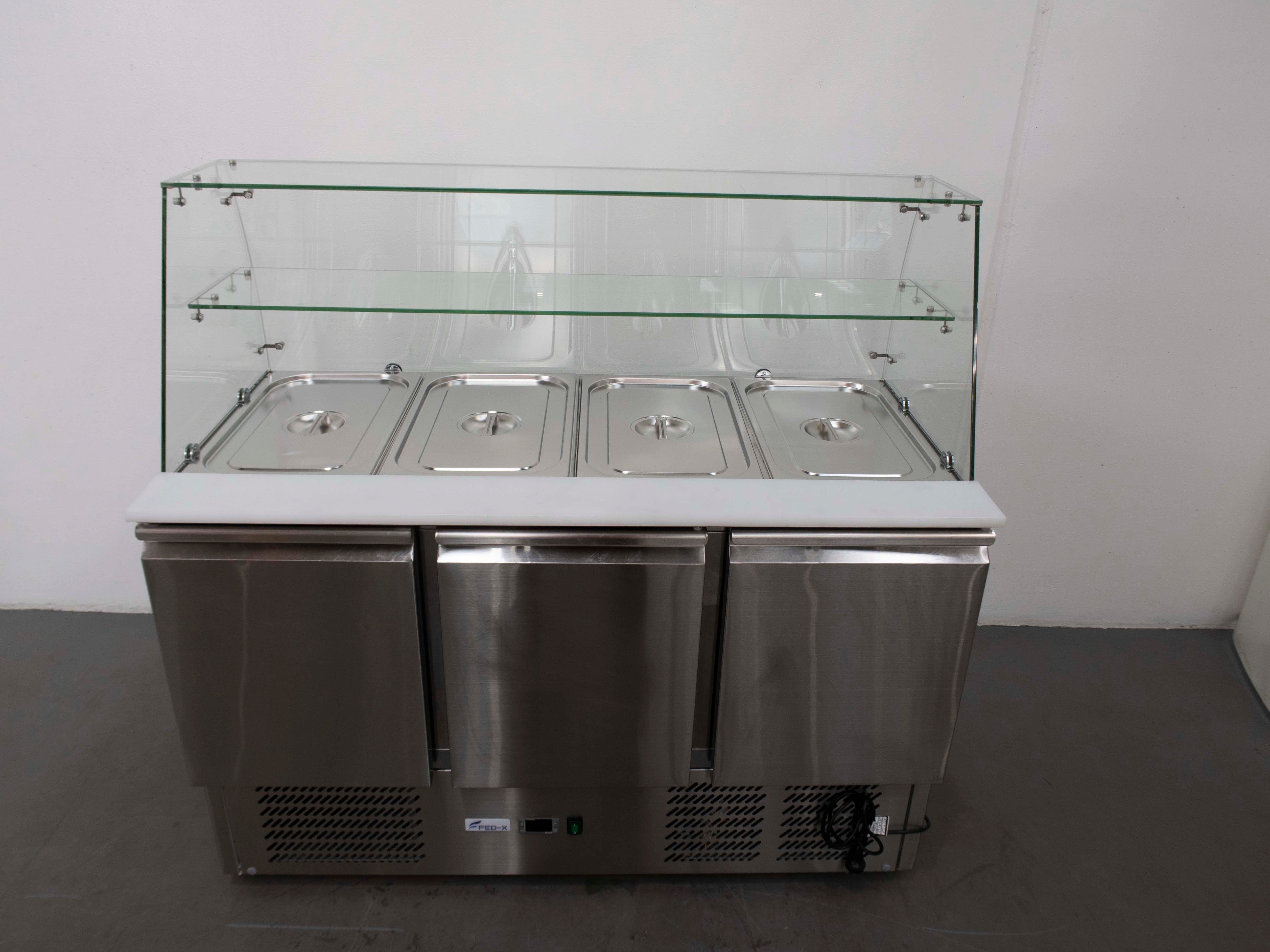 FED-X XS903GC Sandwich Prep Fridge - 885553