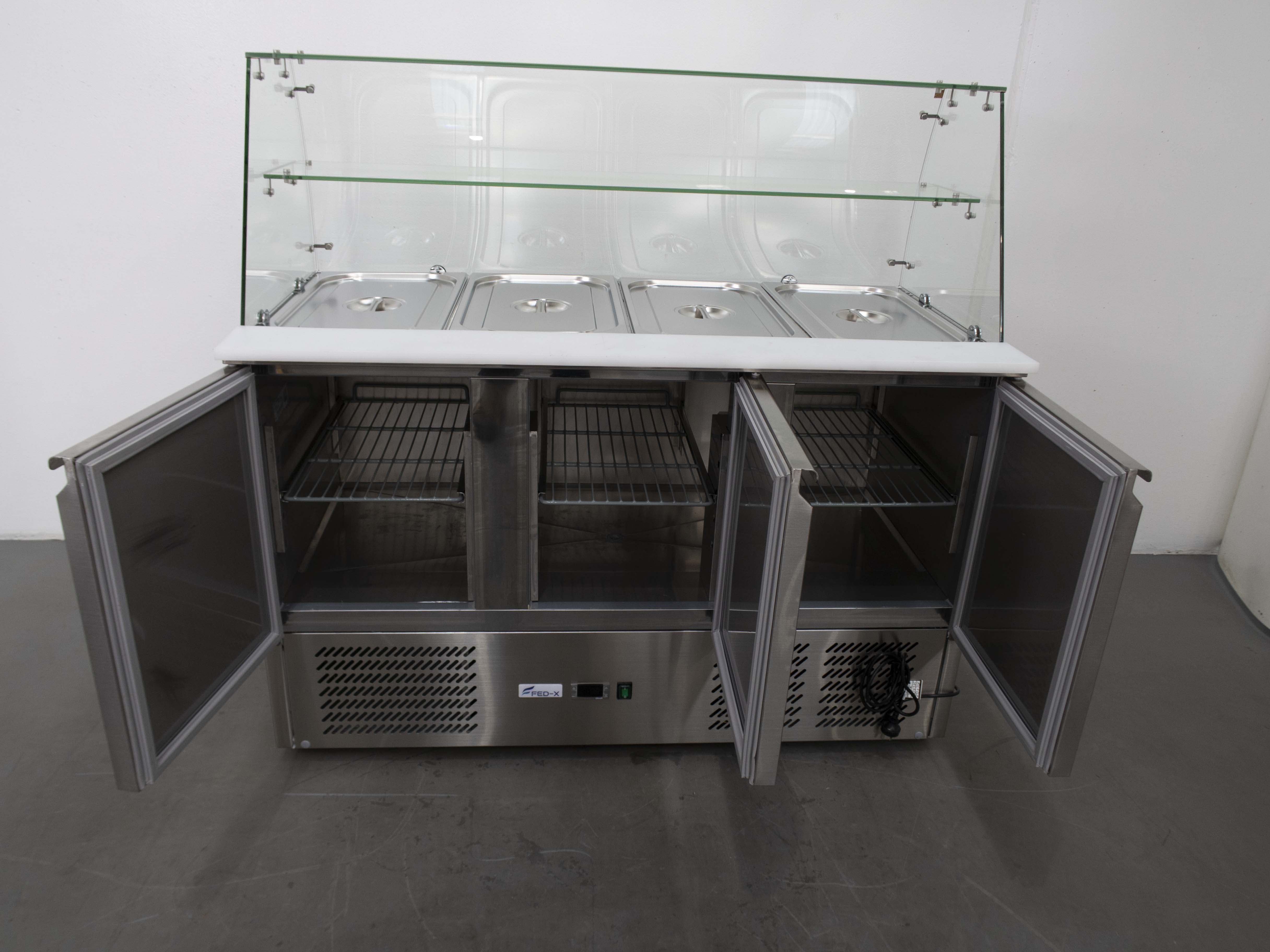 FED-X XS903GC Sandwich Prep Fridge - 885553