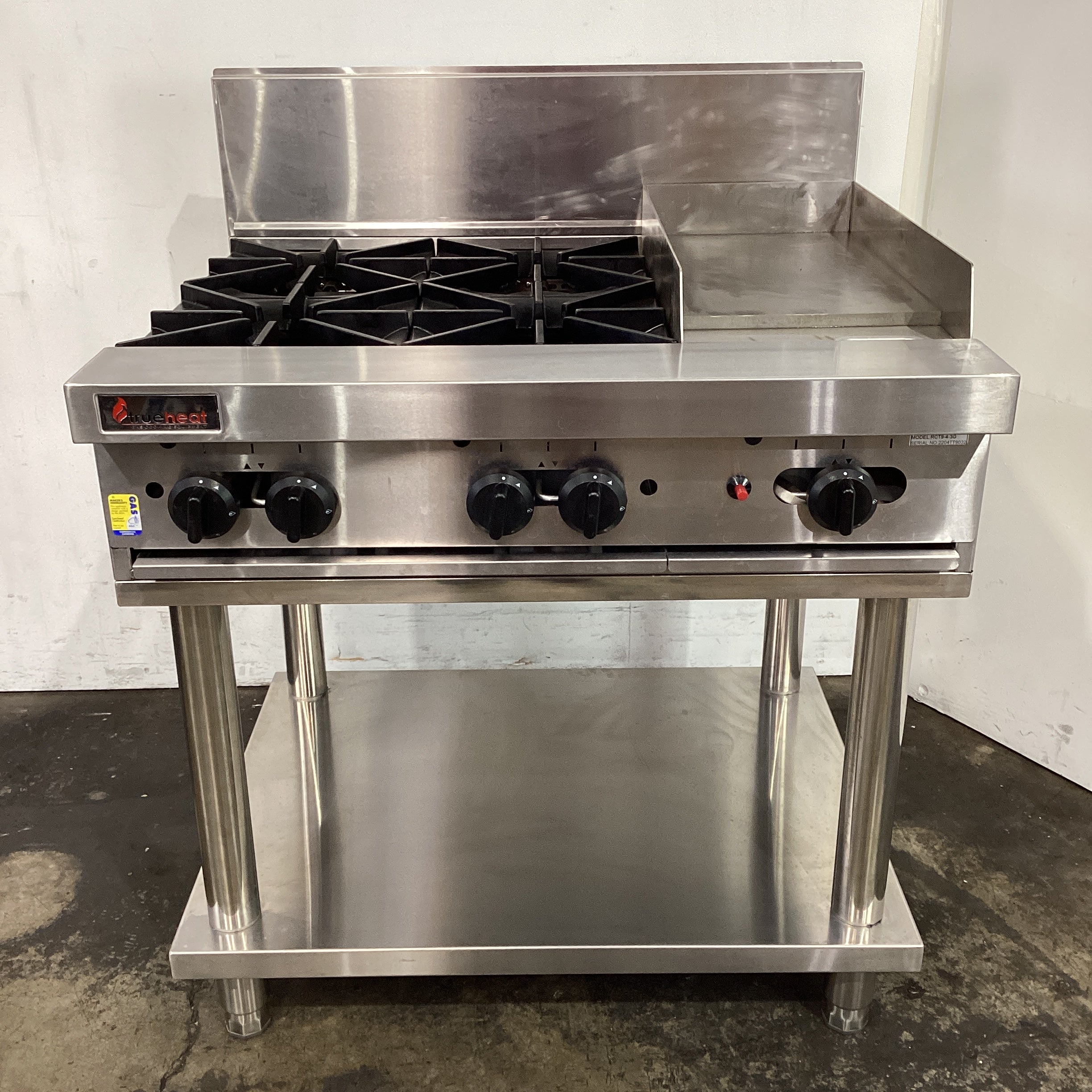 Trueheat RCT9-4-3G Open Burner Griddle + Stand - 923094