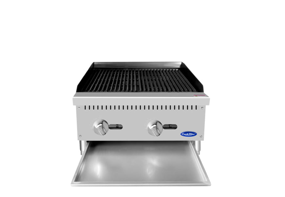 Cookrite 610mm LPG Char-Rock Broiler ATCB-24-LPG