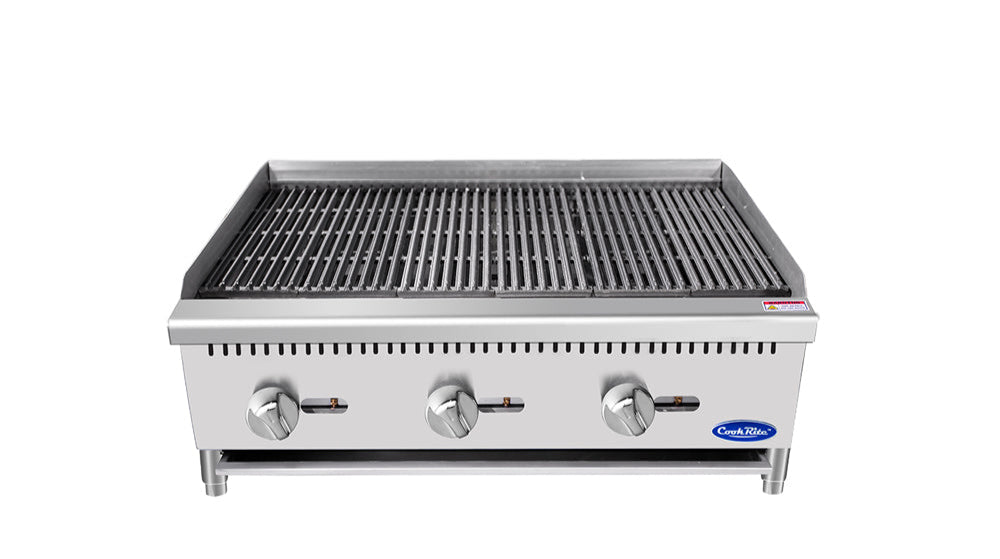 Cookrite ATCB-36 910mm Char-Rock Broiler - Natural Gas/LPG