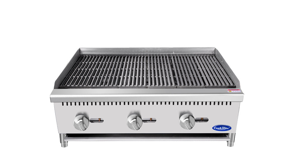 Cookrite ATCB-36 910mm Char-Rock Broiler - Natural Gas/LPG