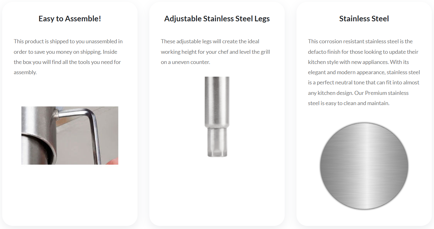 Cookrite 615mm Stainless Steel Stand ATSE-2824