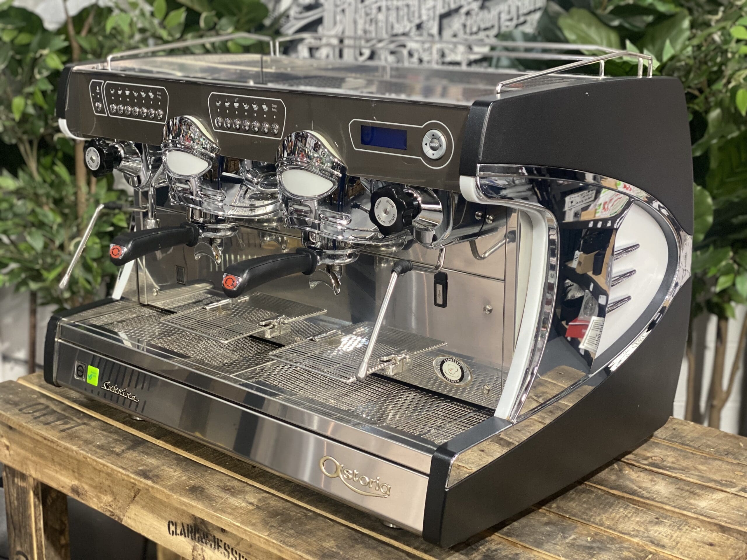 Astoria Sabrina 2 Group Black Espresso Coffee Machine - 15909