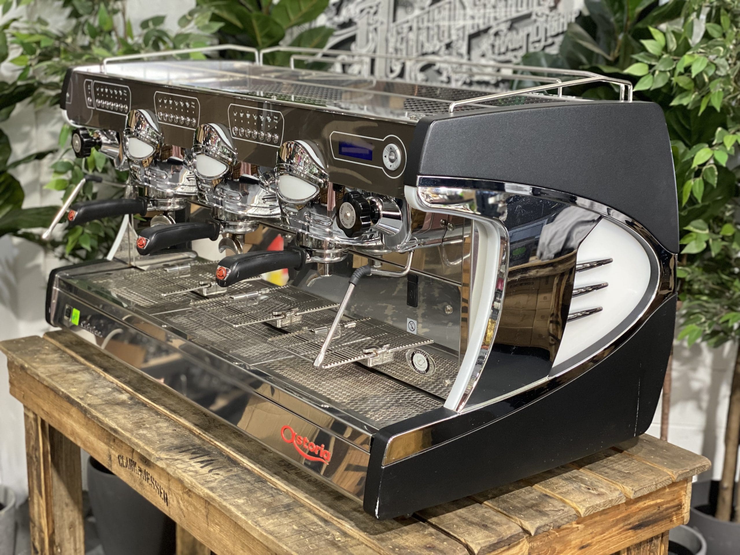 Astoria Sabrina 3 Group Black Espresso Coffee Machine - 31269