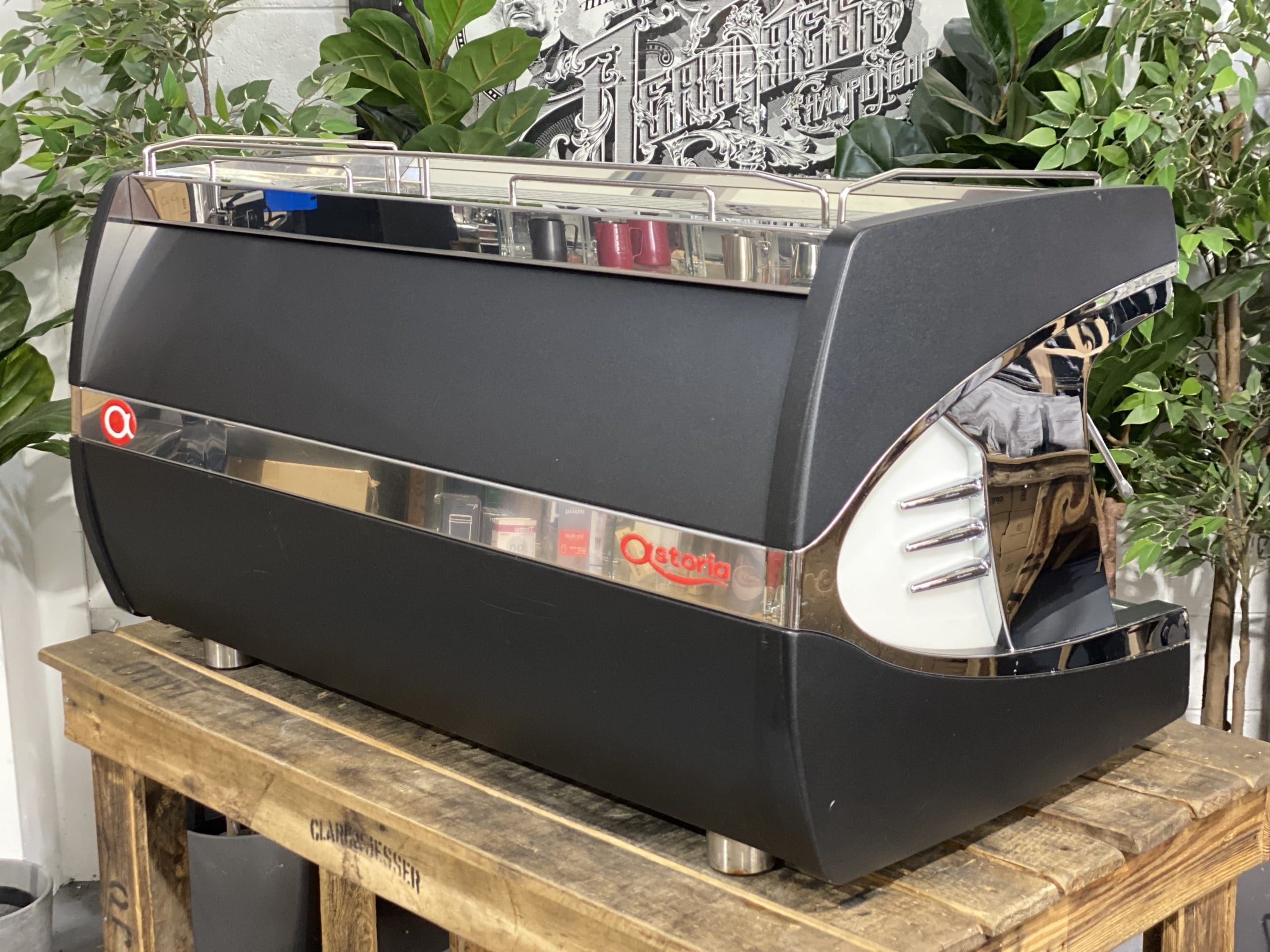 Astoria Sabrina 3 Group Black Espresso Coffee Machine - 31269