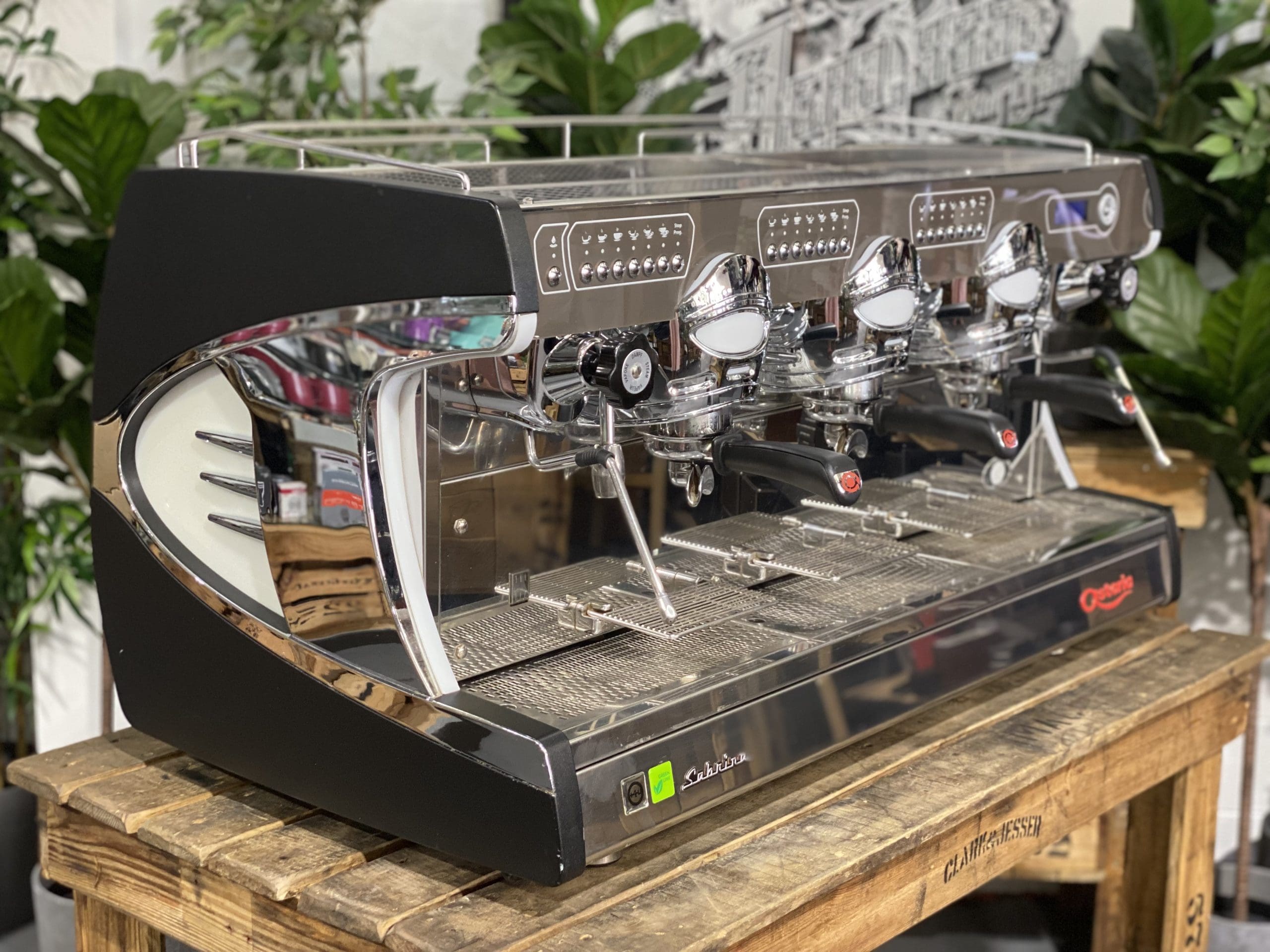 Astoria Sabrina 3 Group Black Espresso Coffee Machine - 31269