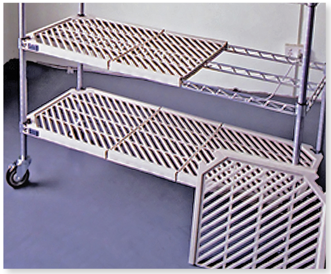 Atlas Shelving 4 Shelf Add-on Plastic Matt Shelving 1065mmW x 455mmD x 1880mmH (includes 4 shelves, 2 posts only & all hardware) - APM18427EPL