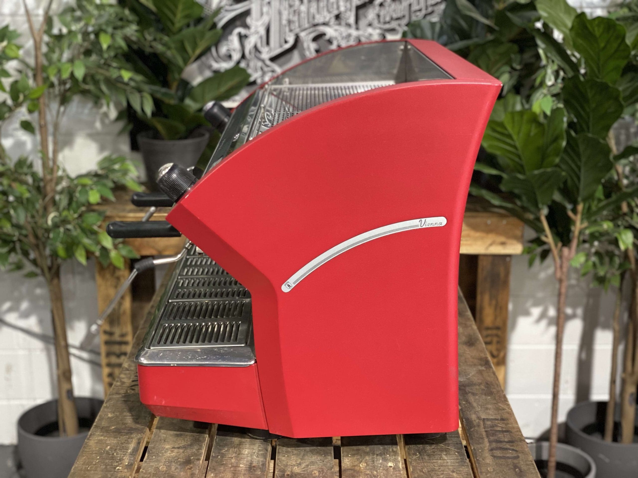 Azkoyen Vienna 2 Group Red Espresso Coffee Machine - 29854