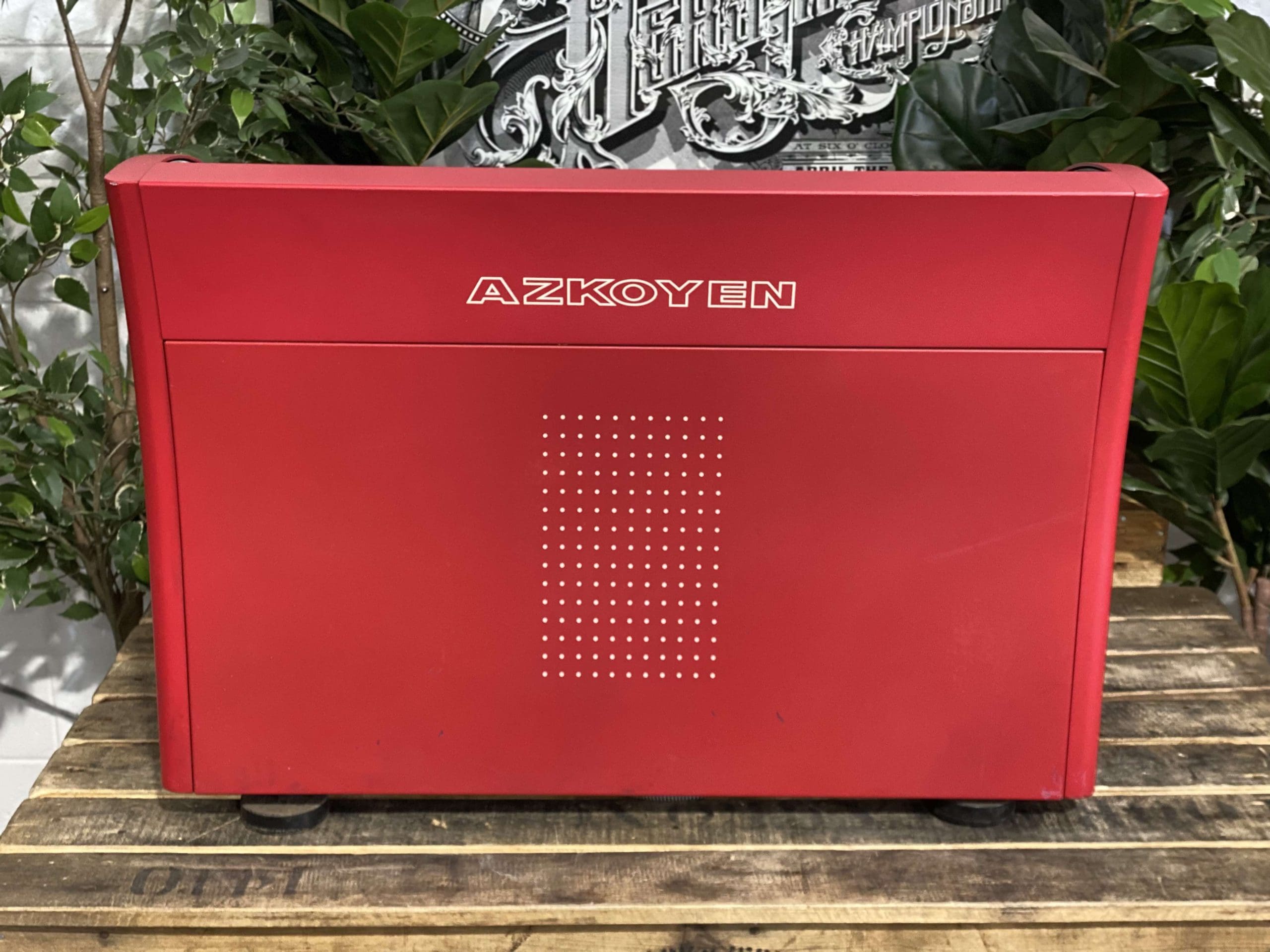 Azkoyen Vienna 2 Group Red Espresso Coffee Machine - 29854