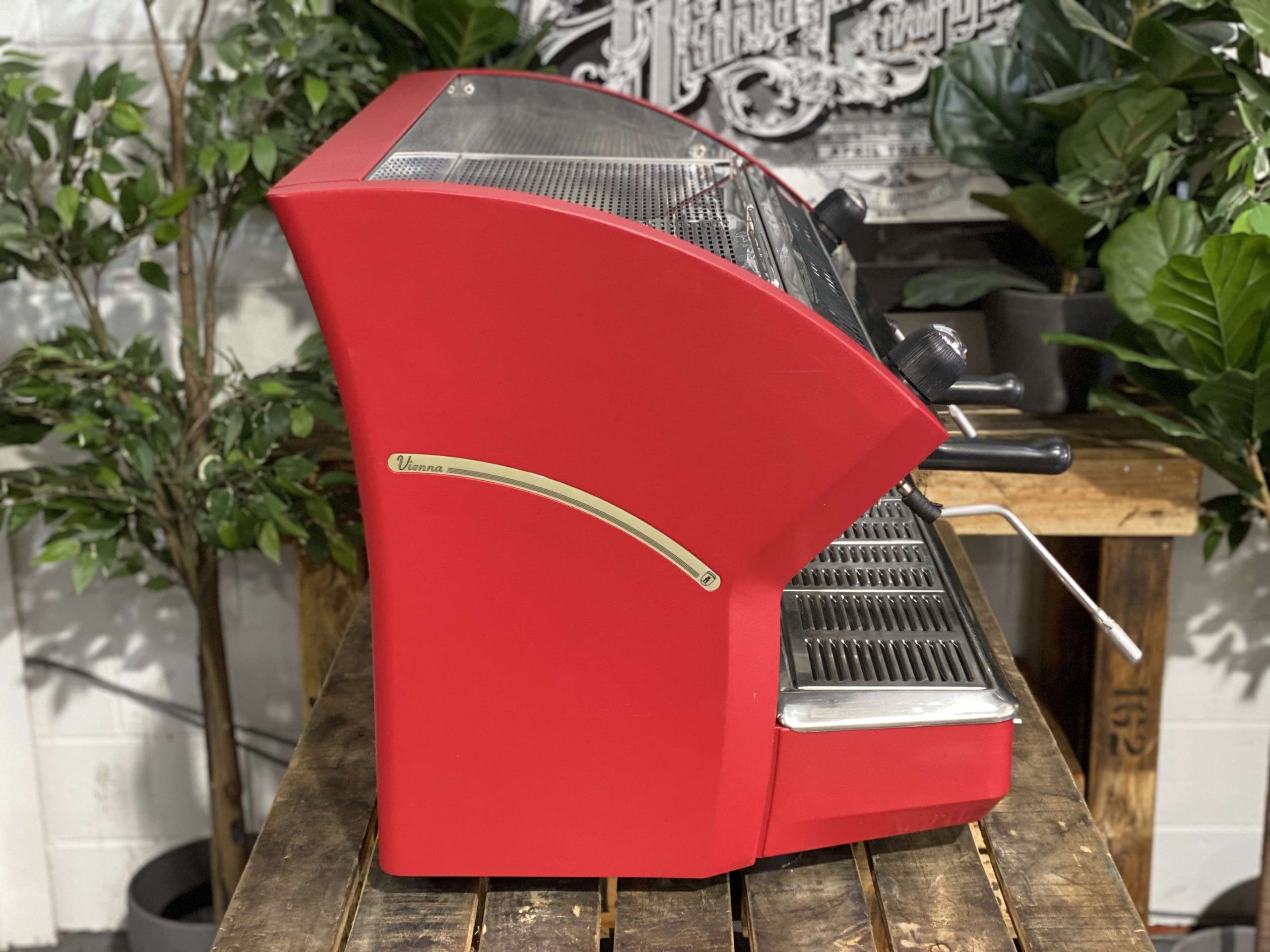 Azkoyen Vienna 2 Group Red Espresso Coffee Machine - 29854