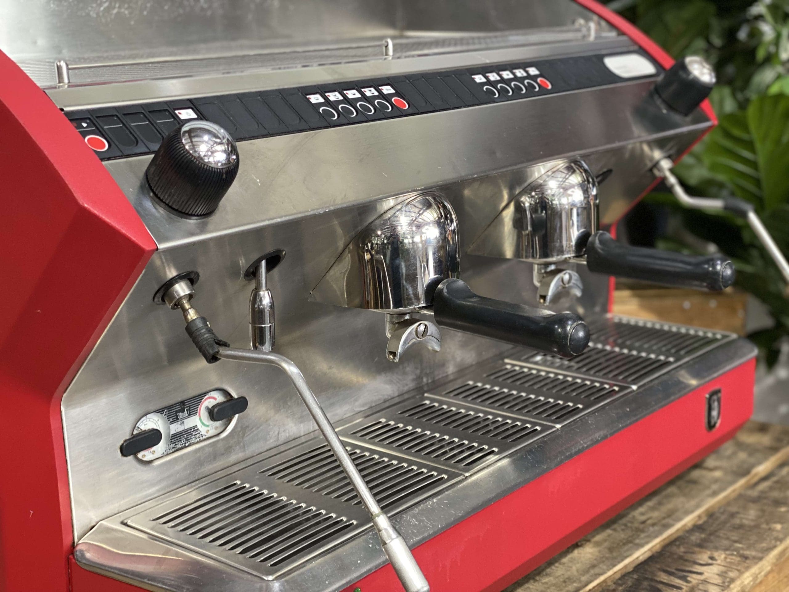 Azkoyen Vienna 2 Group Red Espresso Coffee Machine - 29854