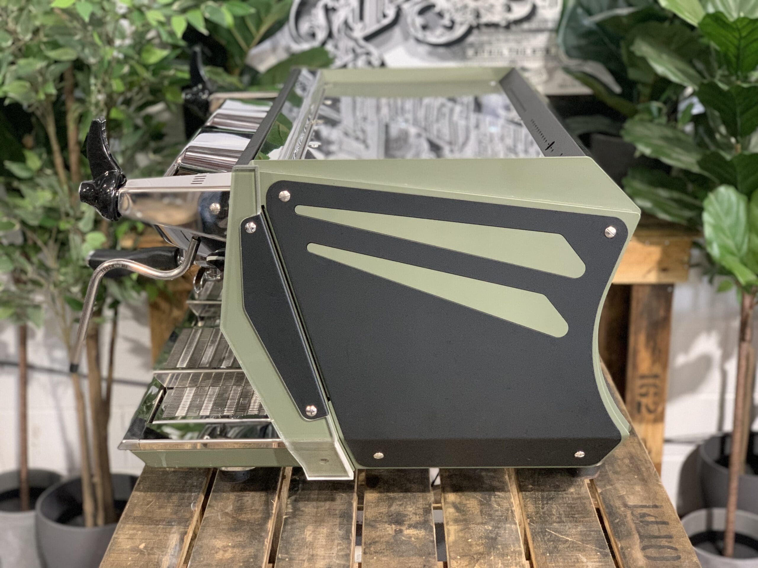 BFC Aviator 2 Group Dark Green & Black Espresso Coffee Machine - 15271