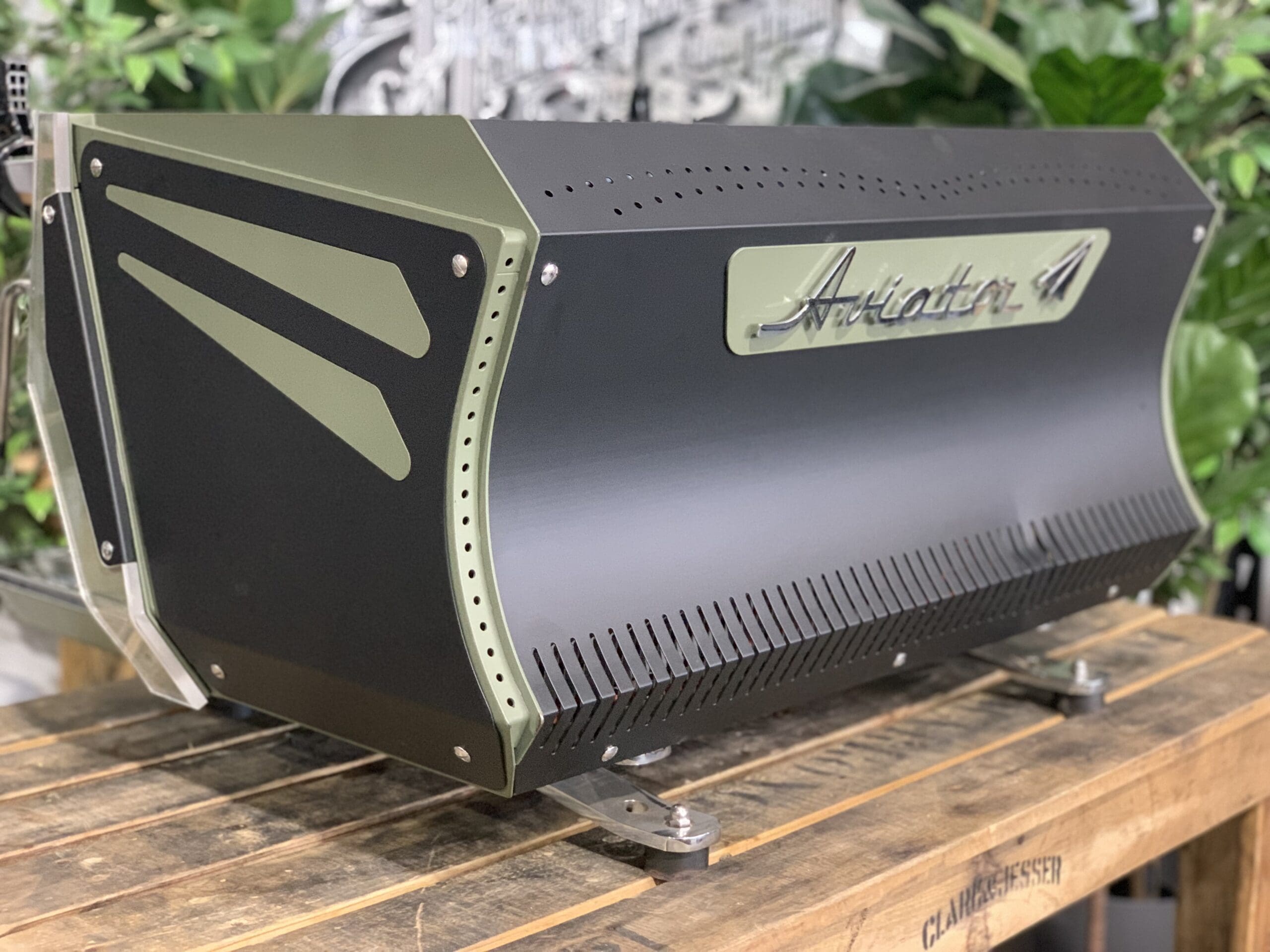 BFC Aviator 2 Group Dark Green & Black Espresso Coffee Machine - 15271