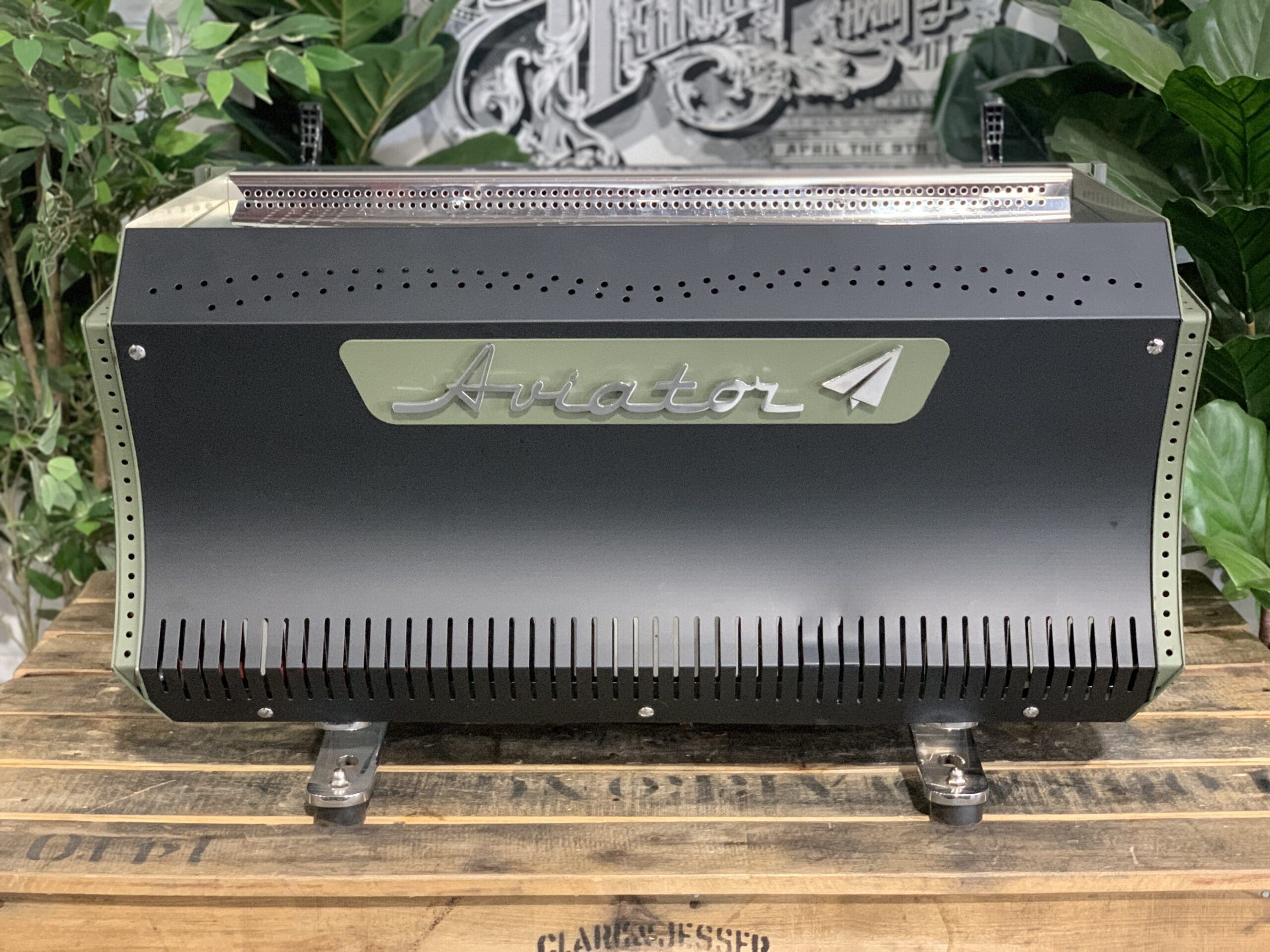 BFC Aviator 2 Group Dark Green & Black Espresso Coffee Machine - 15271