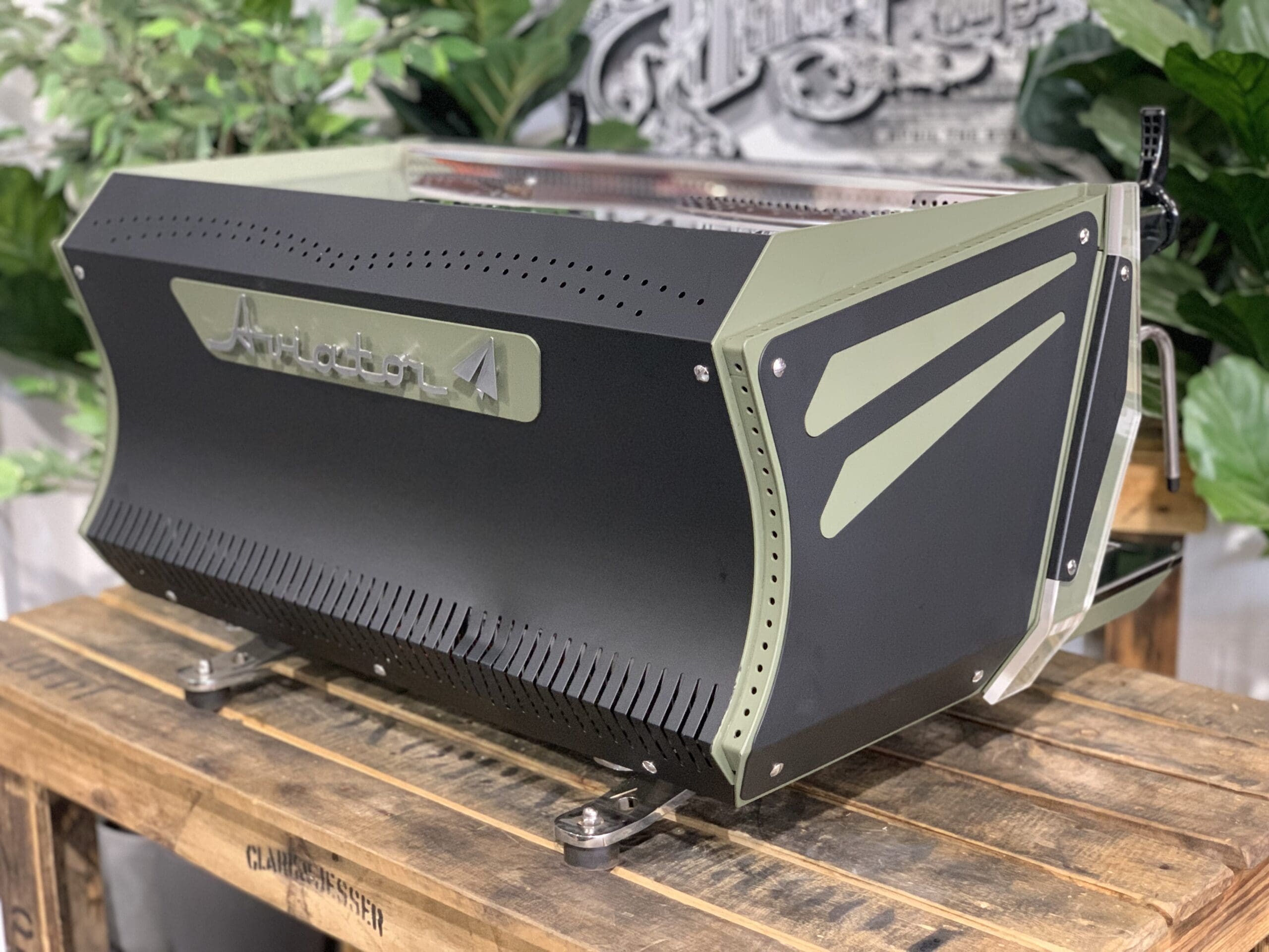 BFC Aviator 2 Group Dark Green & Black Espresso Coffee Machine - 15271