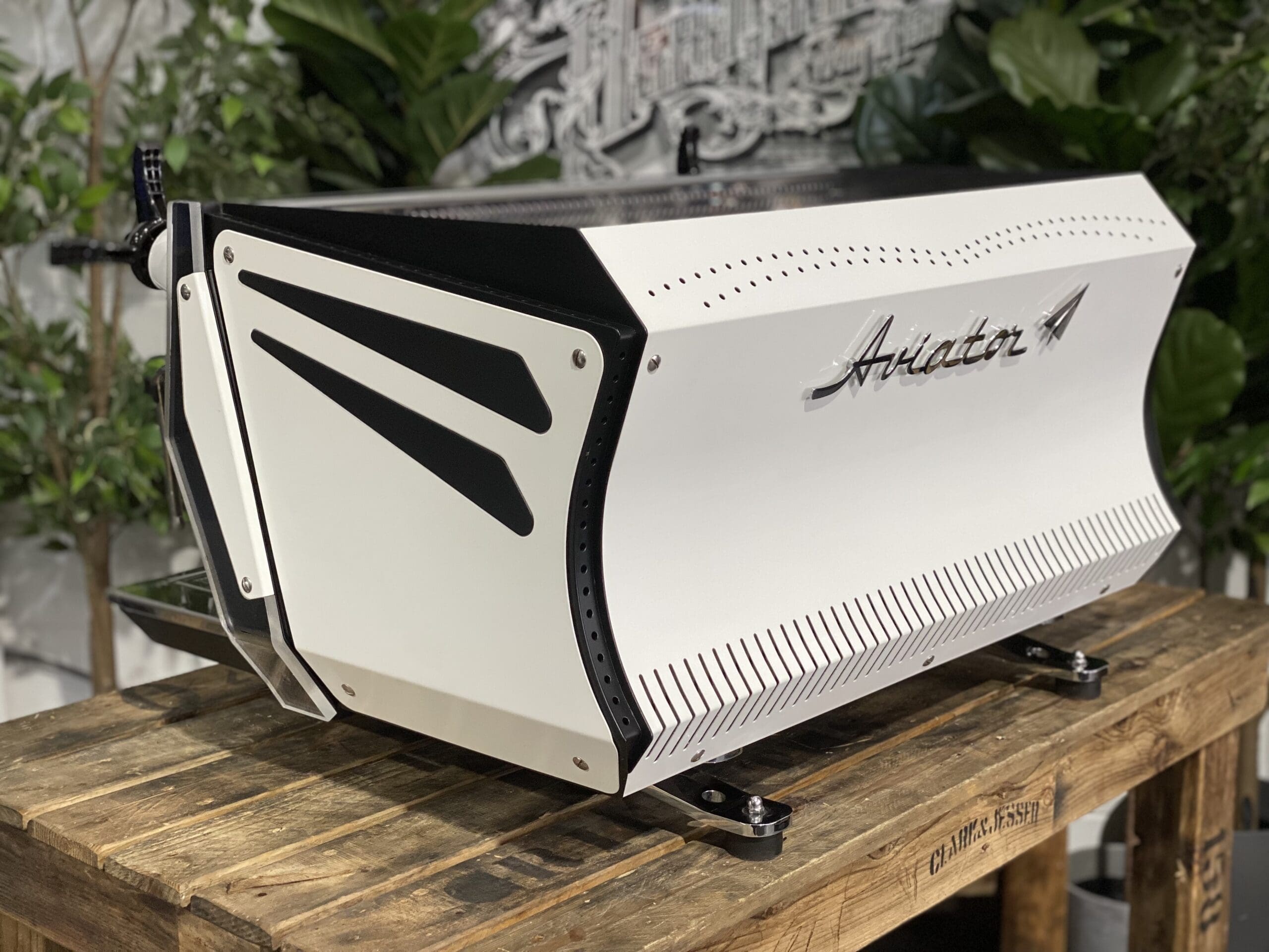 BFC Aviator 2 Group Custom White Espresso Coffee Machine - 18882