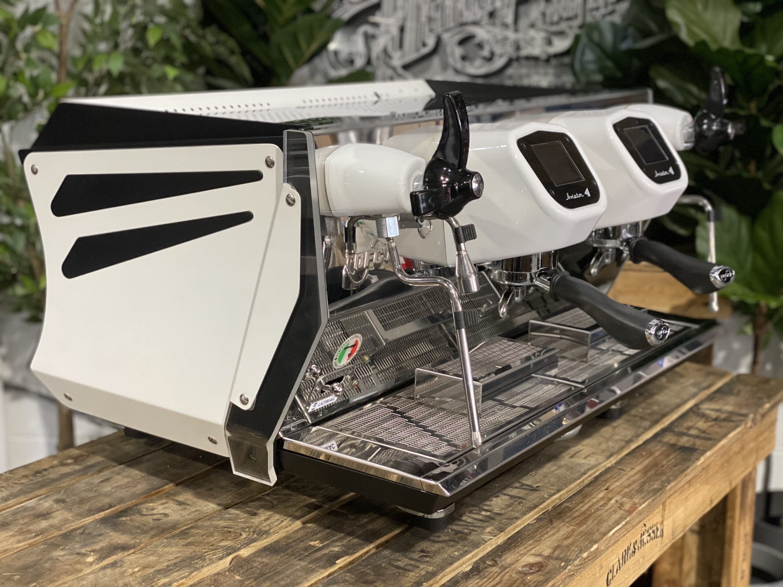 BFC Aviator 2 Group Custom White Espresso Coffee Machine - 18882