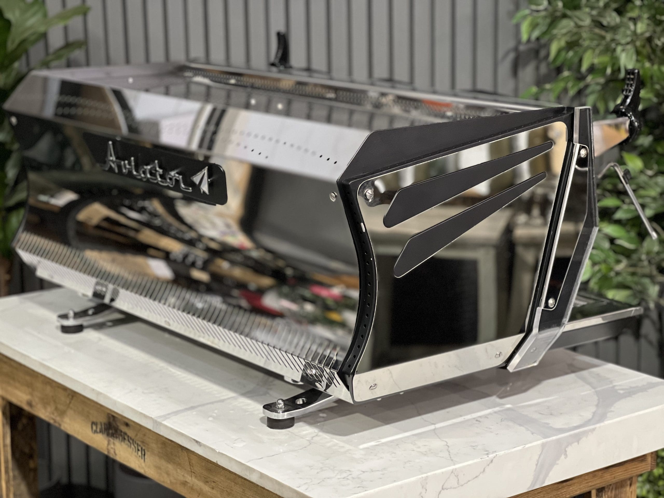 BFC Aviator Black - 3 Group Commercial Espresso Machine - Stainless