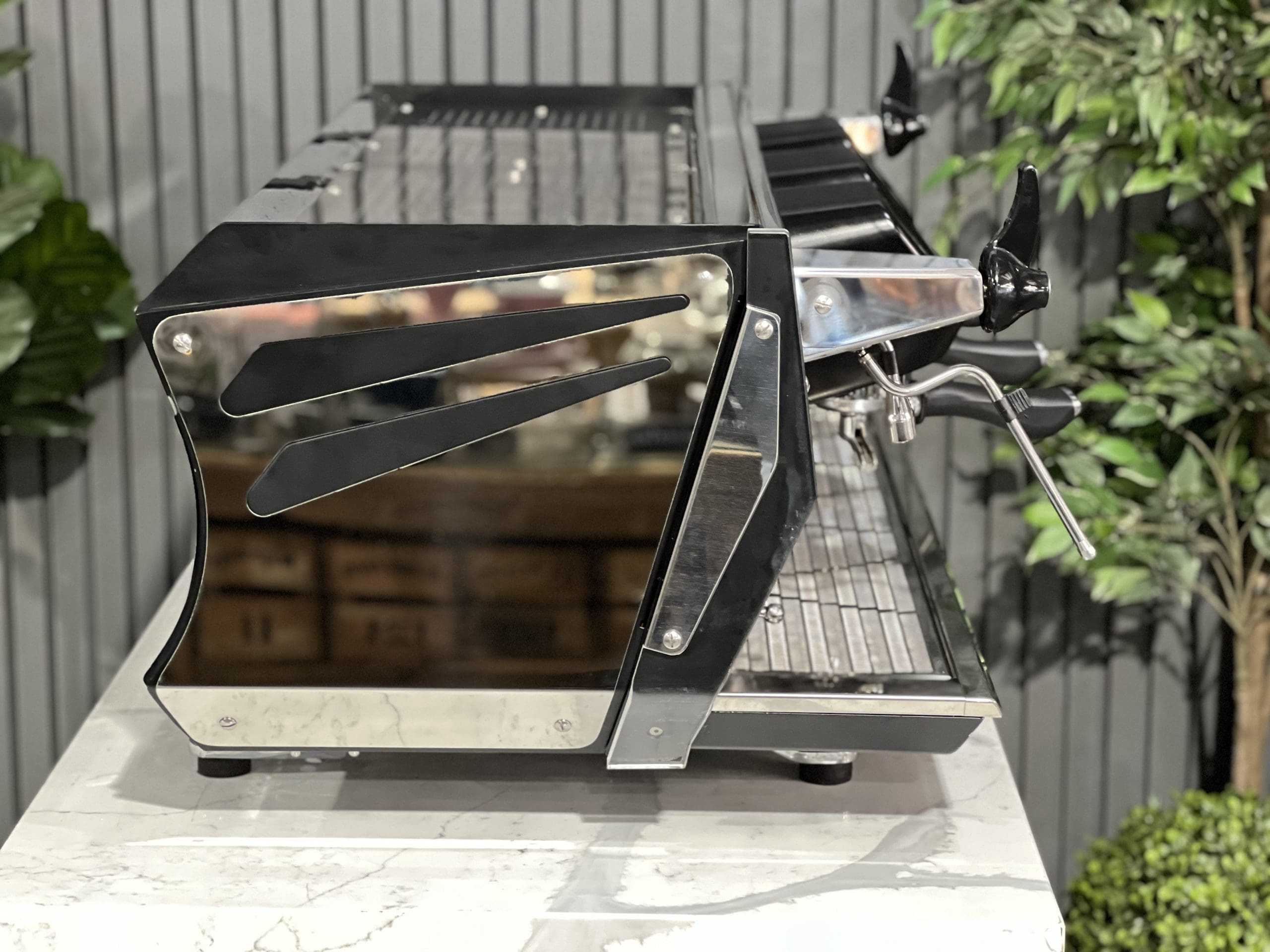 BFC Aviator Black - 3 Group Commercial Espresso Machine - Stainless