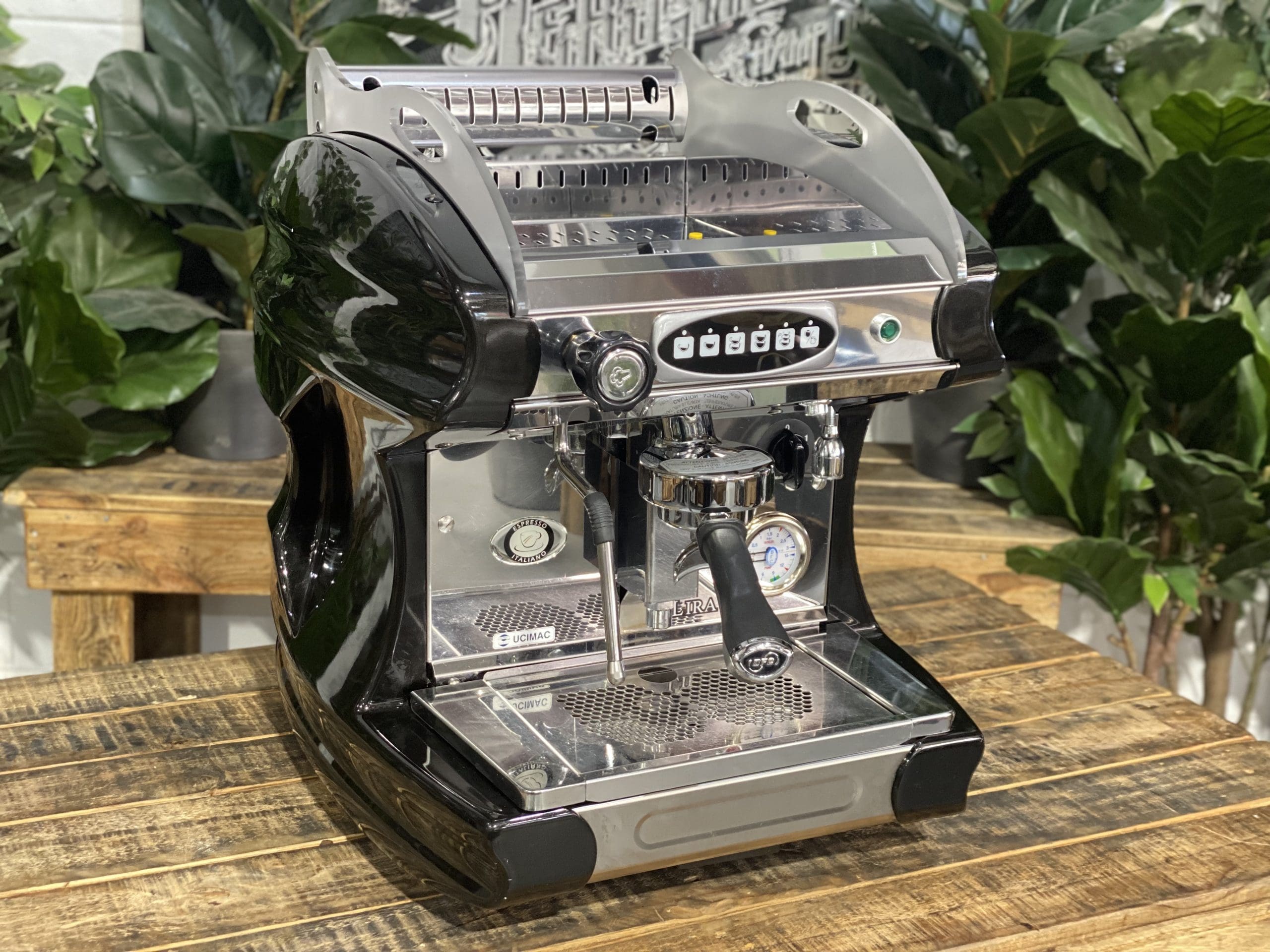 BFC Lira 1 Group Black Espresso Coffee Machine - 35809