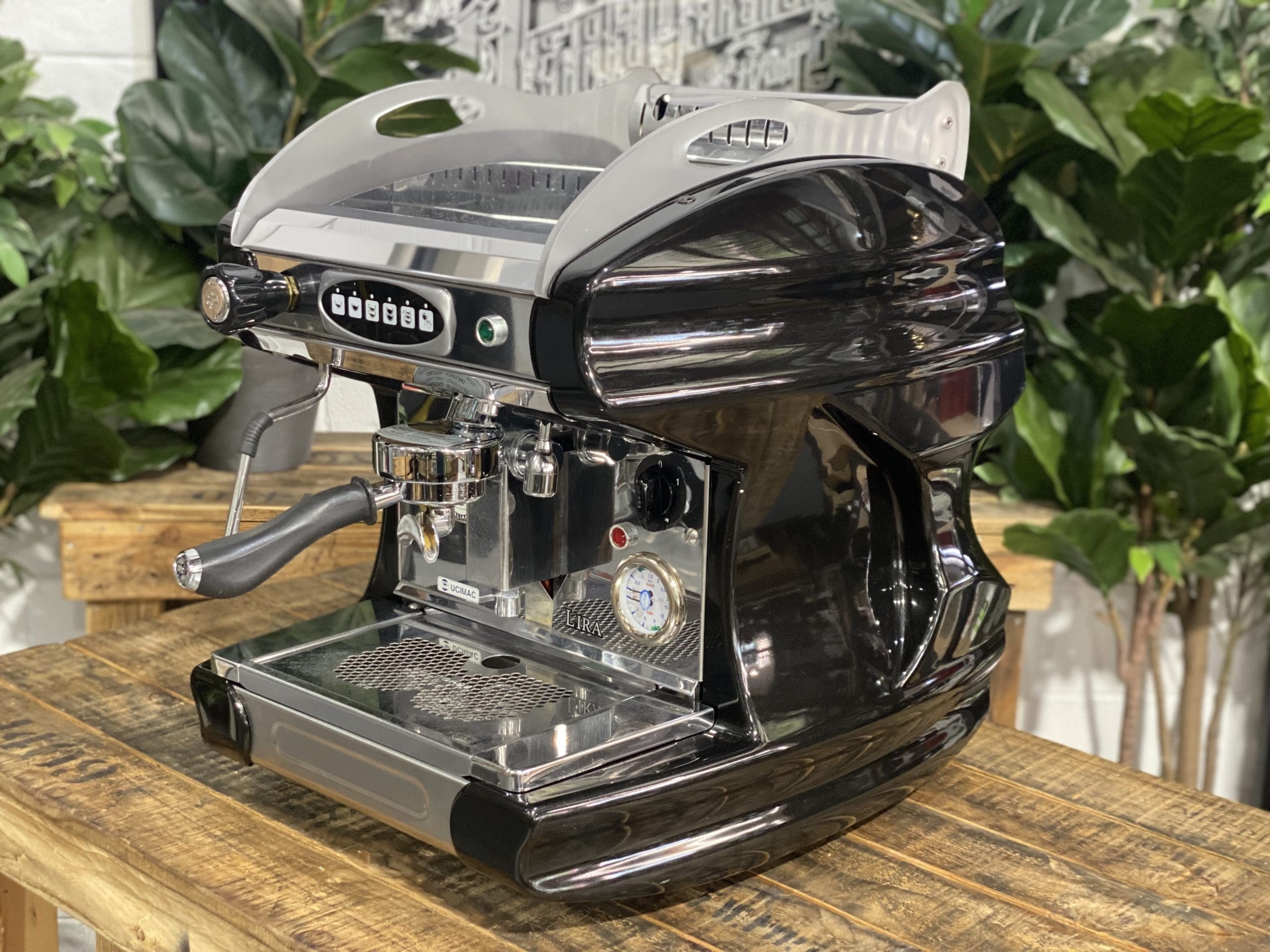 BFC Lira 1 Group Black Espresso Coffee Machine - 35809