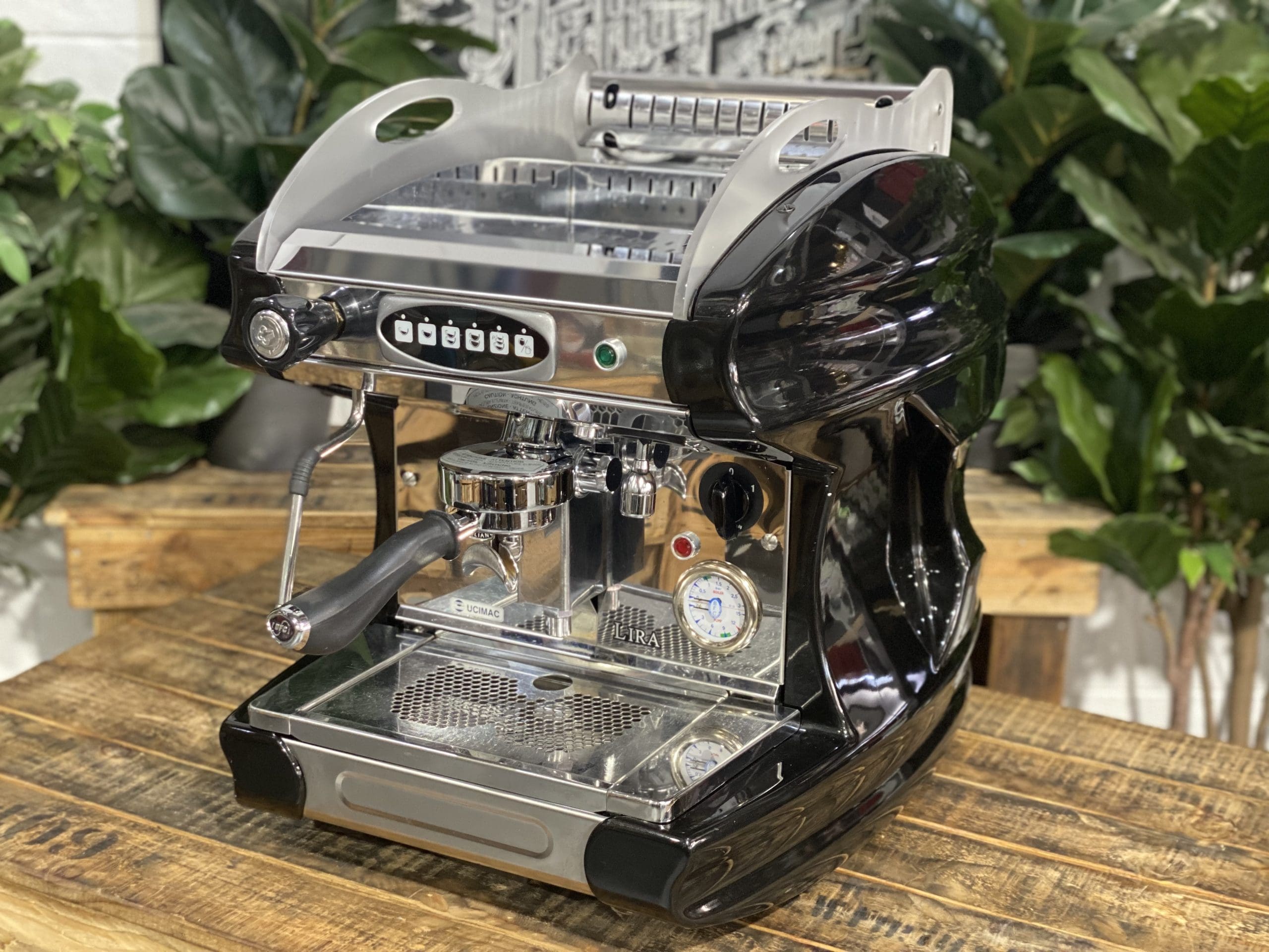 BFC Lira 1 Group Black Espresso Coffee Machine - 35809