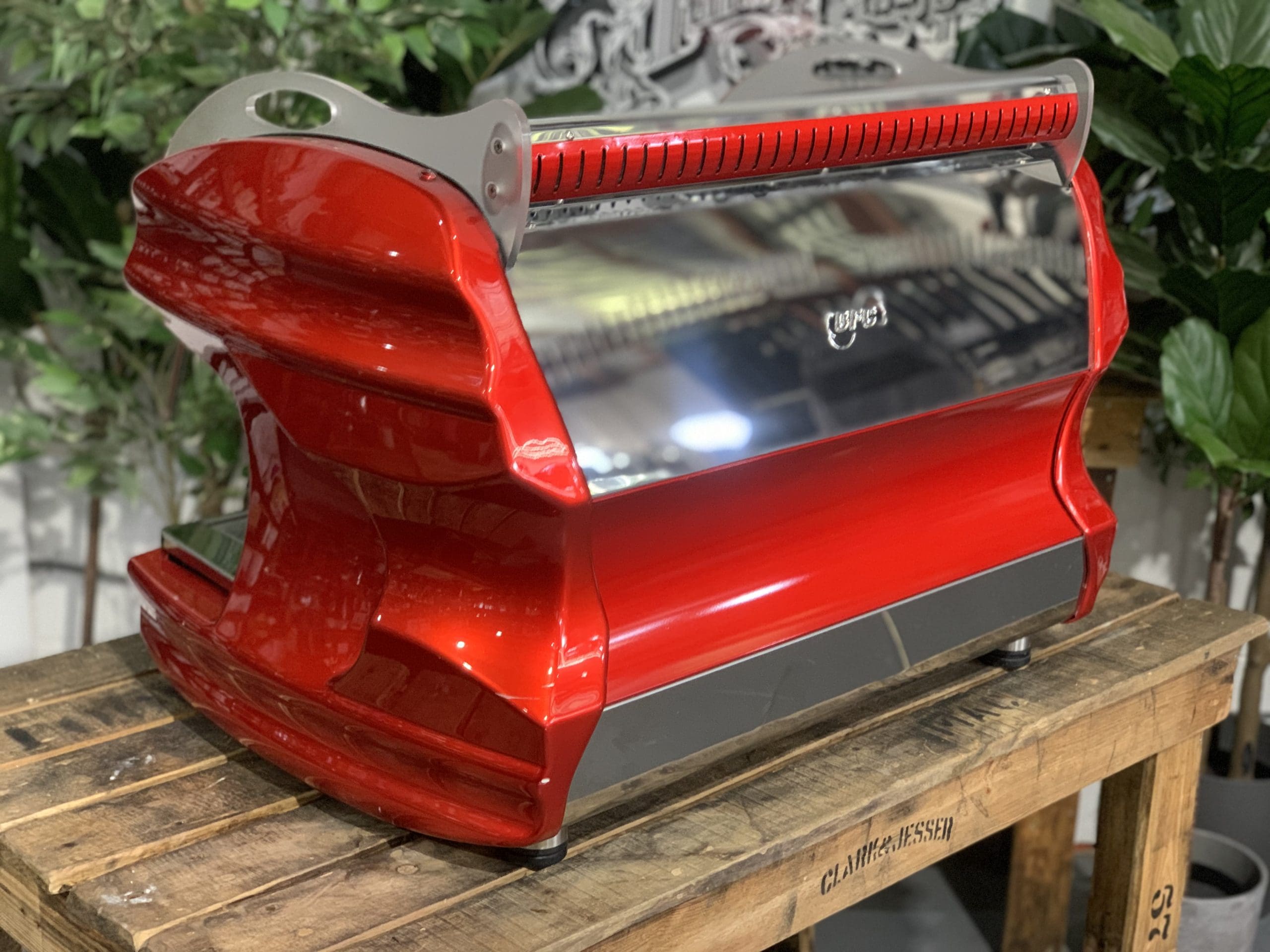 BFC Lira 2 Group Red Espresso Coffee Machine - 15056