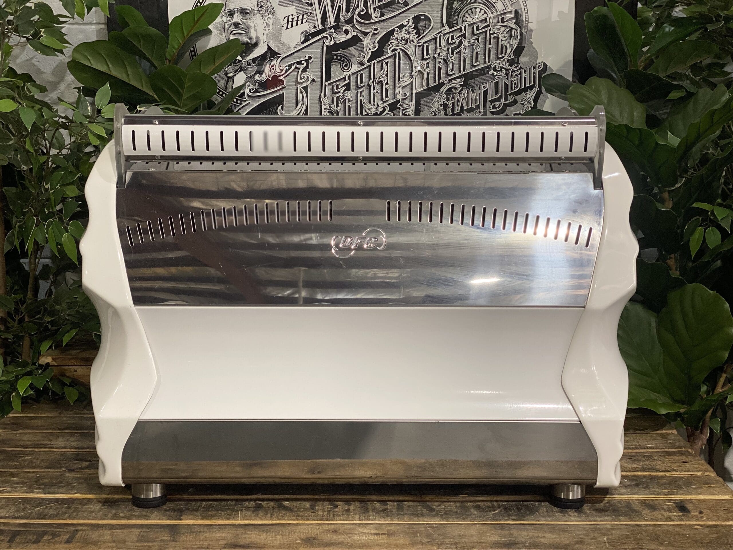 BFC Lira 2 Group White Espresso Coffee Machine - 15166