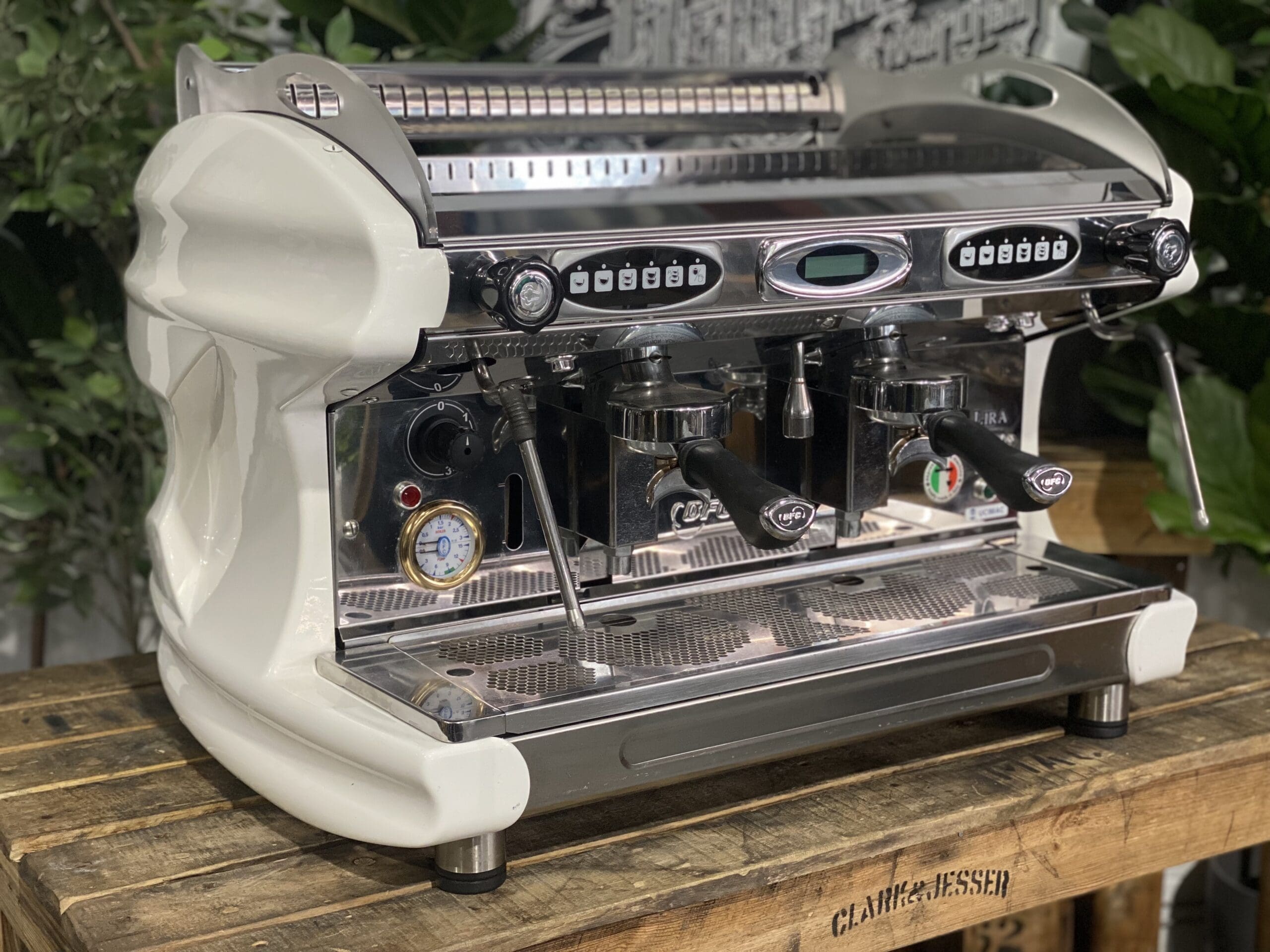 BFC Lira 2 Group White Espresso Coffee Machine - 15166