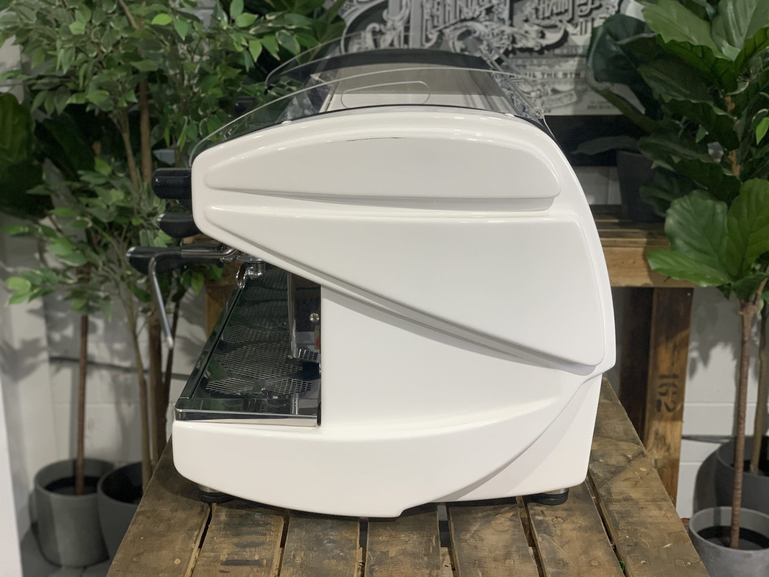 BFC Lira 3 Group White Espresso Coffee Machine - 7408