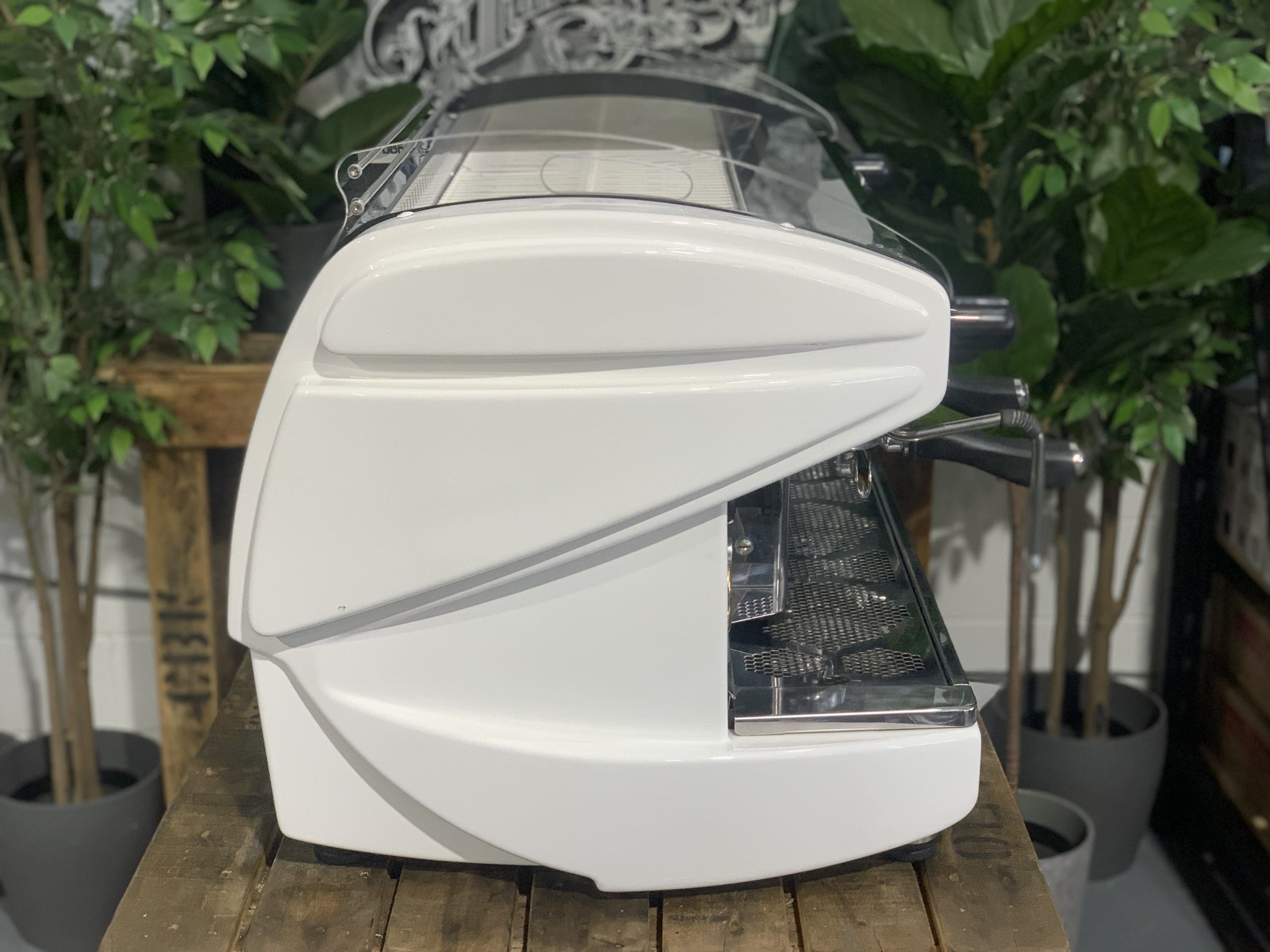 BFC Lira 3 Group White Espresso Coffee Machine - 7408