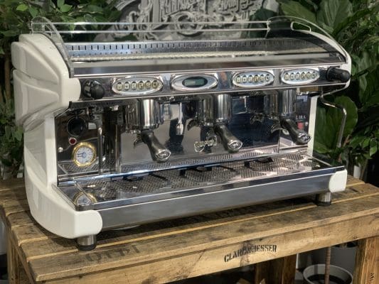 BFC Lira 3 Group White Espresso Coffee Machine - 7408