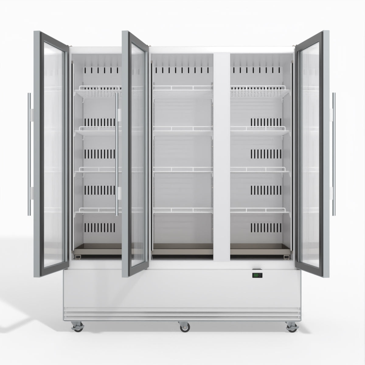 Skope BME1500N-A 3 Glass Door Display or Storage Fridge 1433L - White - BME1500N-A