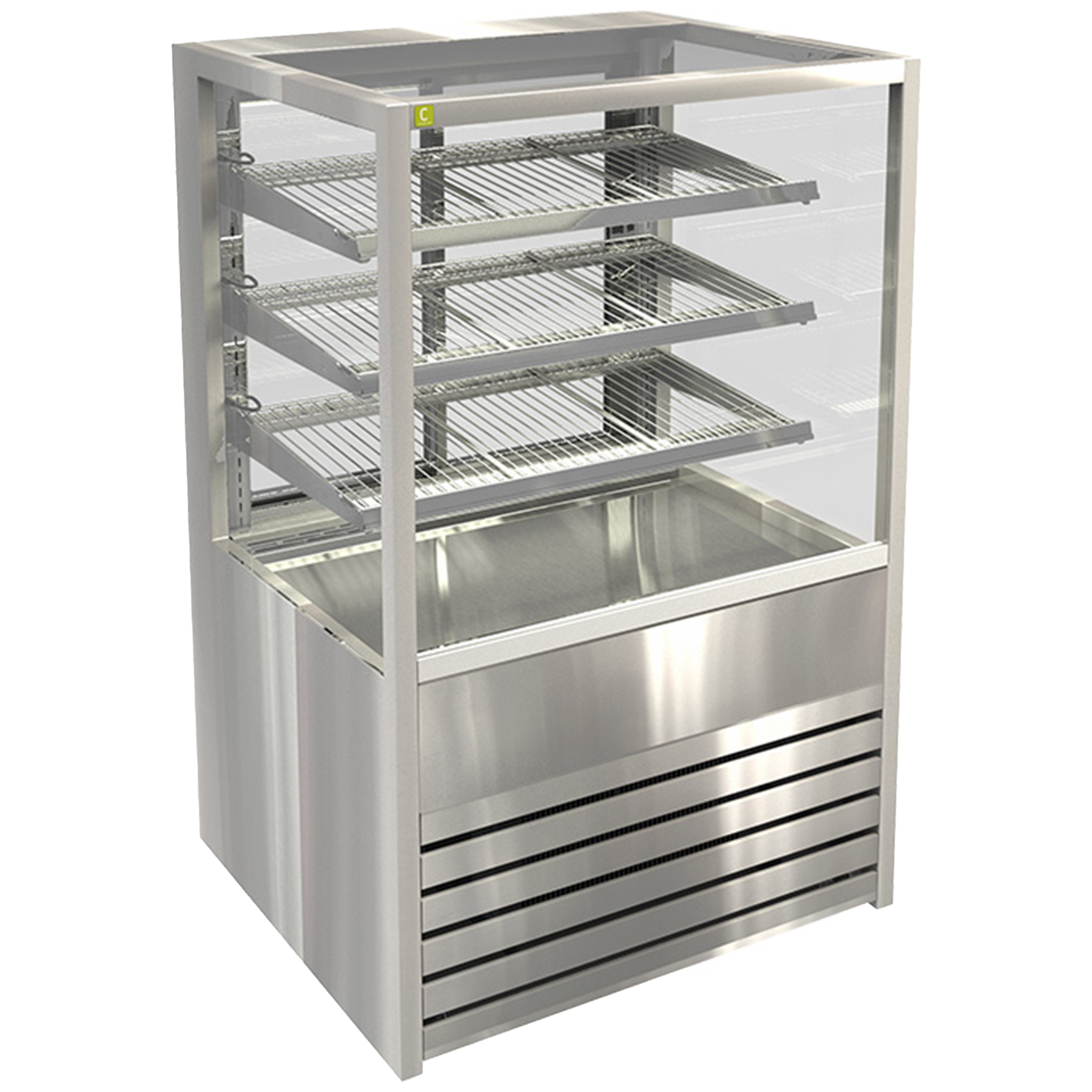 Cossiga Refrigerated Freestanding Solid Front Cabinet with Rear Glass Door 1200mmW - BTGRF12