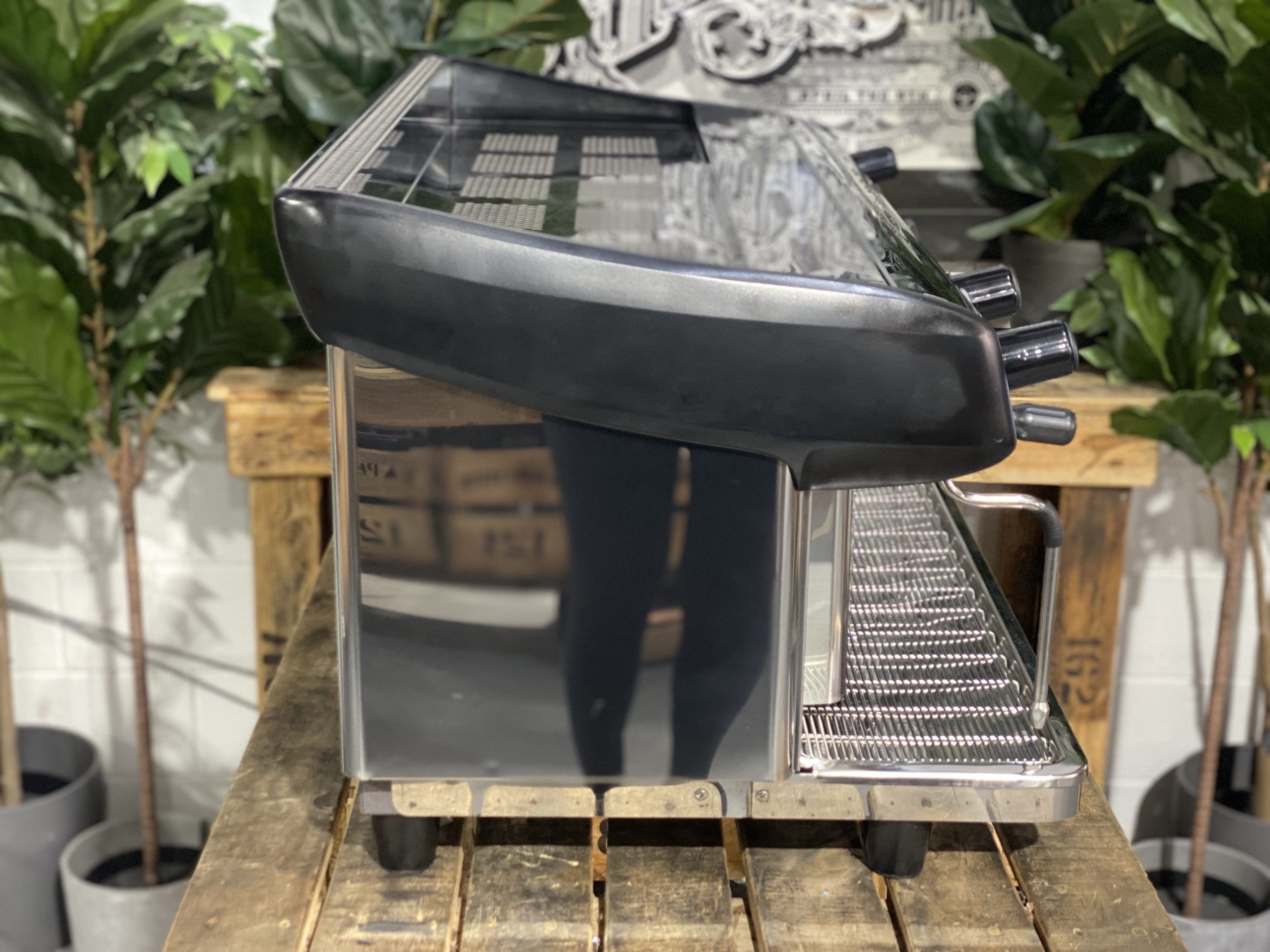 Expobar MegaCrem High Cup 3 Group Stainless & Black Espresso Coffee Machine - 35749