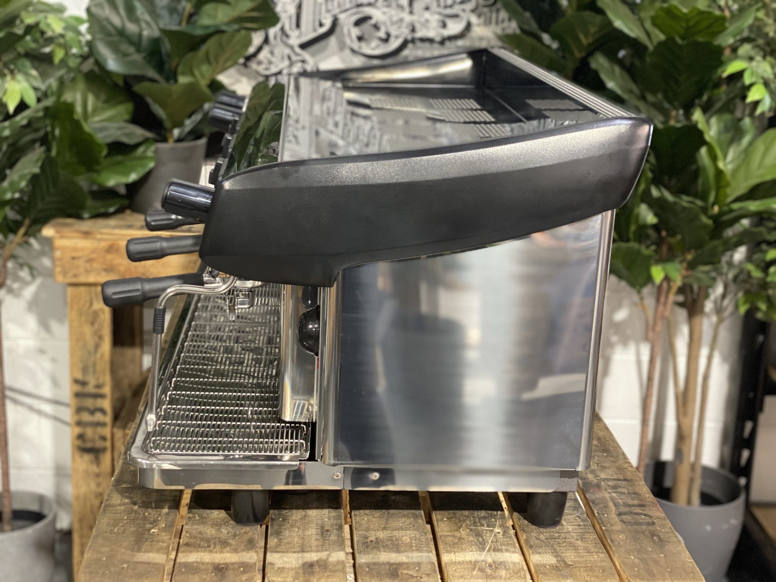 Expobar MegaCrem High Cup 3 Group Stainless & Black Espresso Coffee Machine - 35749