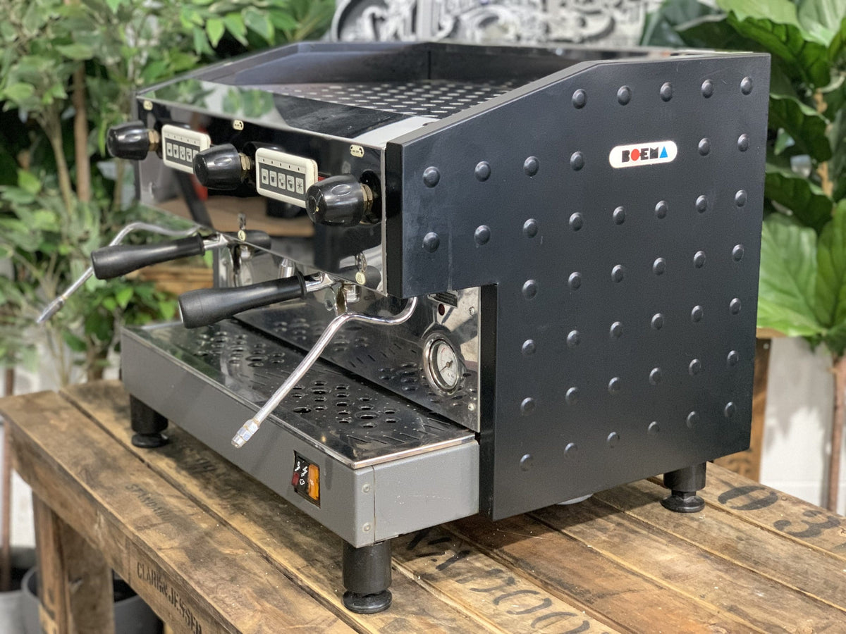 Boema Deluxe D-V215A Low Cup - - 2 Group Commercial Espresso Machine - Commercial - Black