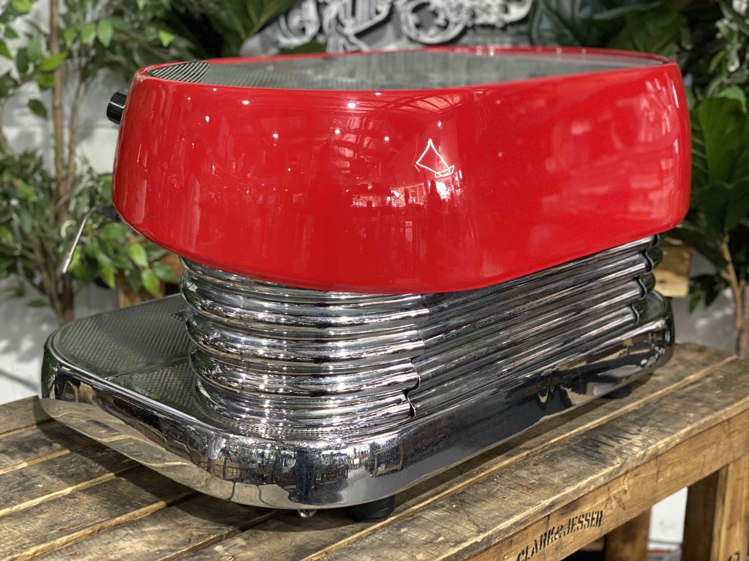 Brasilia Excelsior 2 Group Red Espresso Coffee Machine - 29994