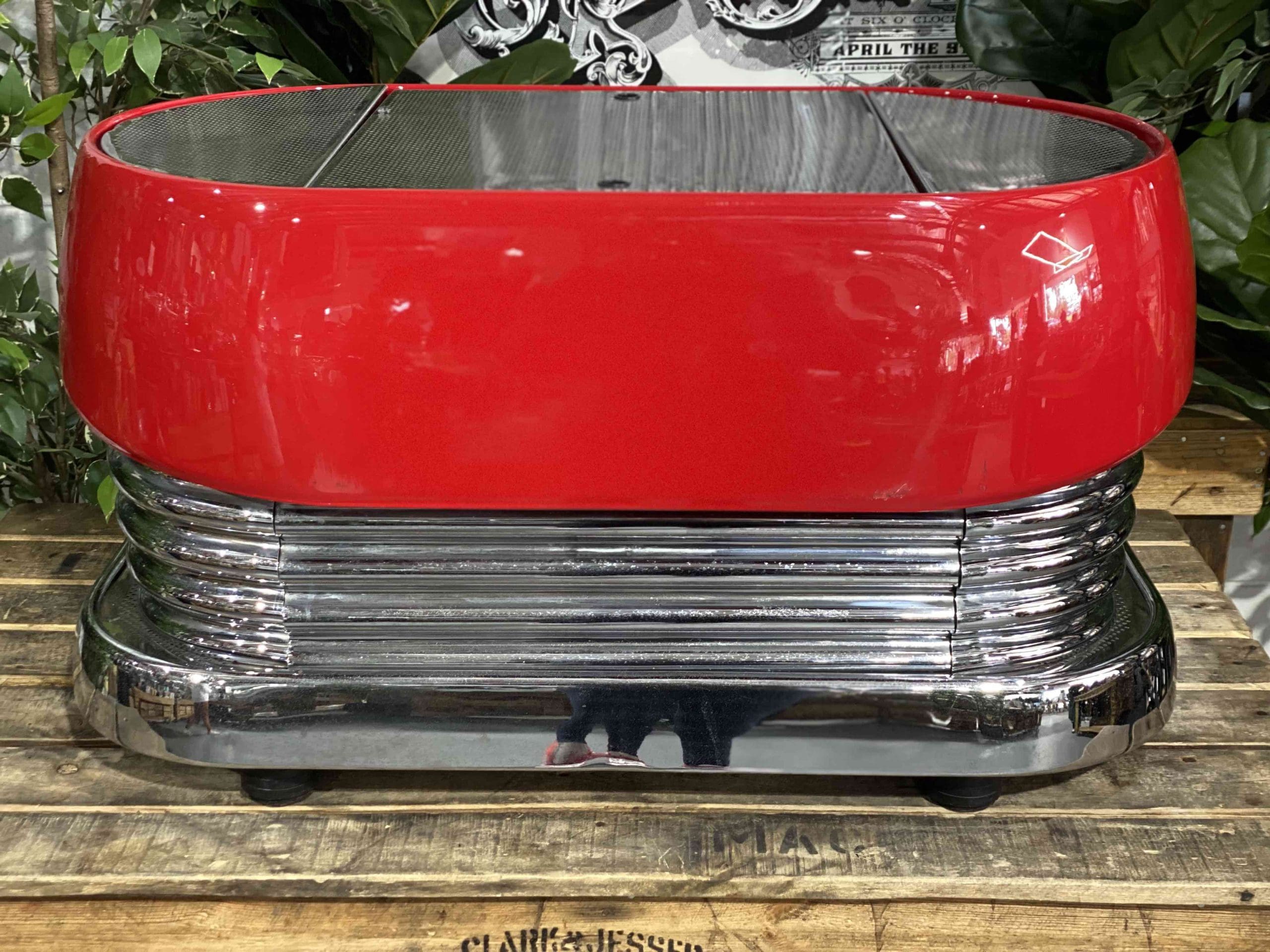 Brasilia Excelsior 2 Group Red Espresso Coffee Machine - 29994