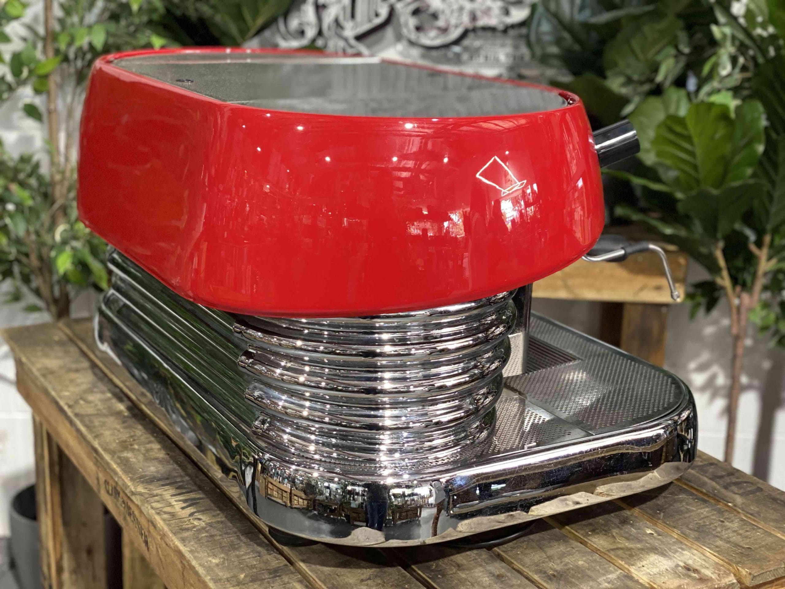 Brasilia Excelsior 2 Group Red Espresso Coffee Machine - 29994