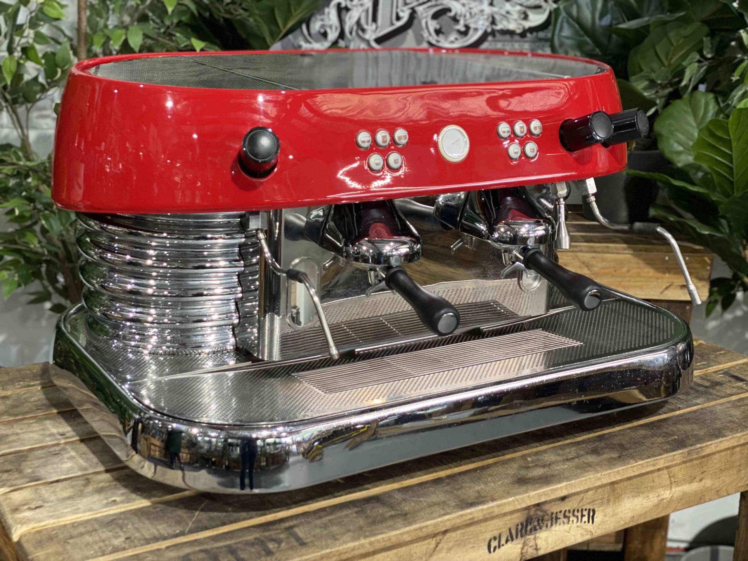 Brasilia Excelsior 2 Group Red Espresso Coffee Machine - 29994