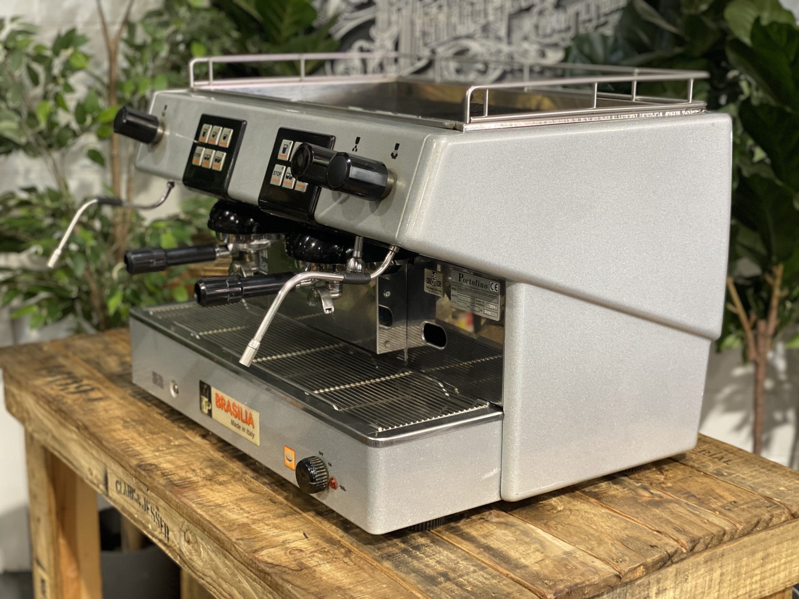 Brasilia REST Digit 2 Group Grey Espresso Coffee Machine - 28946