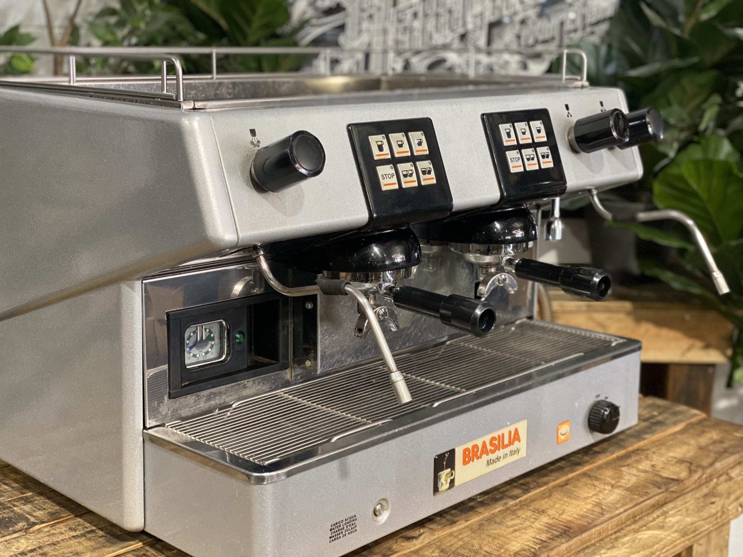 Brasilia REST Digit 2 Group Grey Espresso Coffee Machine - 28946