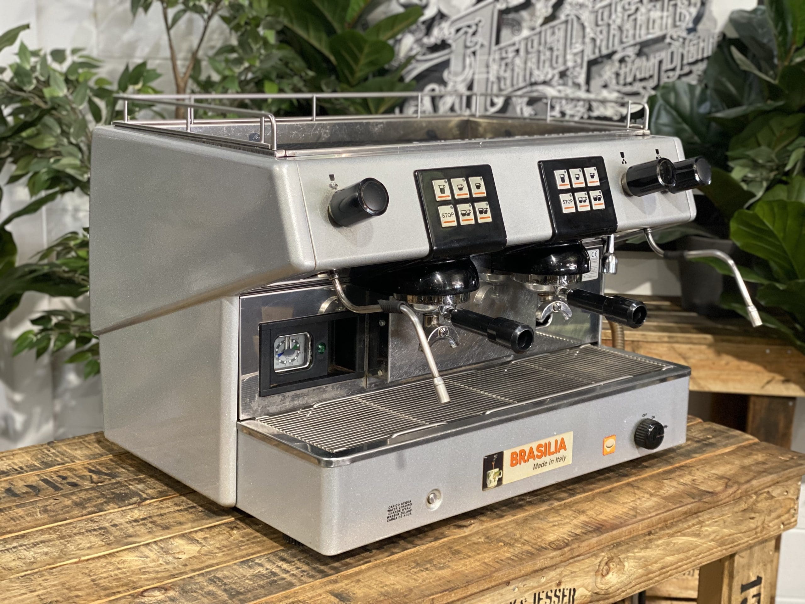Brasilia REST Digit 2 Group Grey Espresso Coffee Machine - 28946