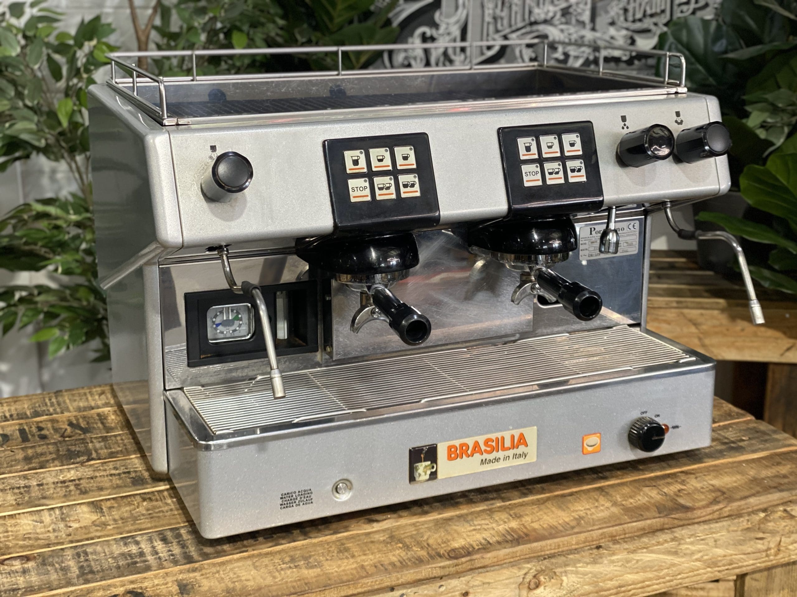 Brasilia REST Digit 2 Group Grey Espresso Coffee Machine - 28946