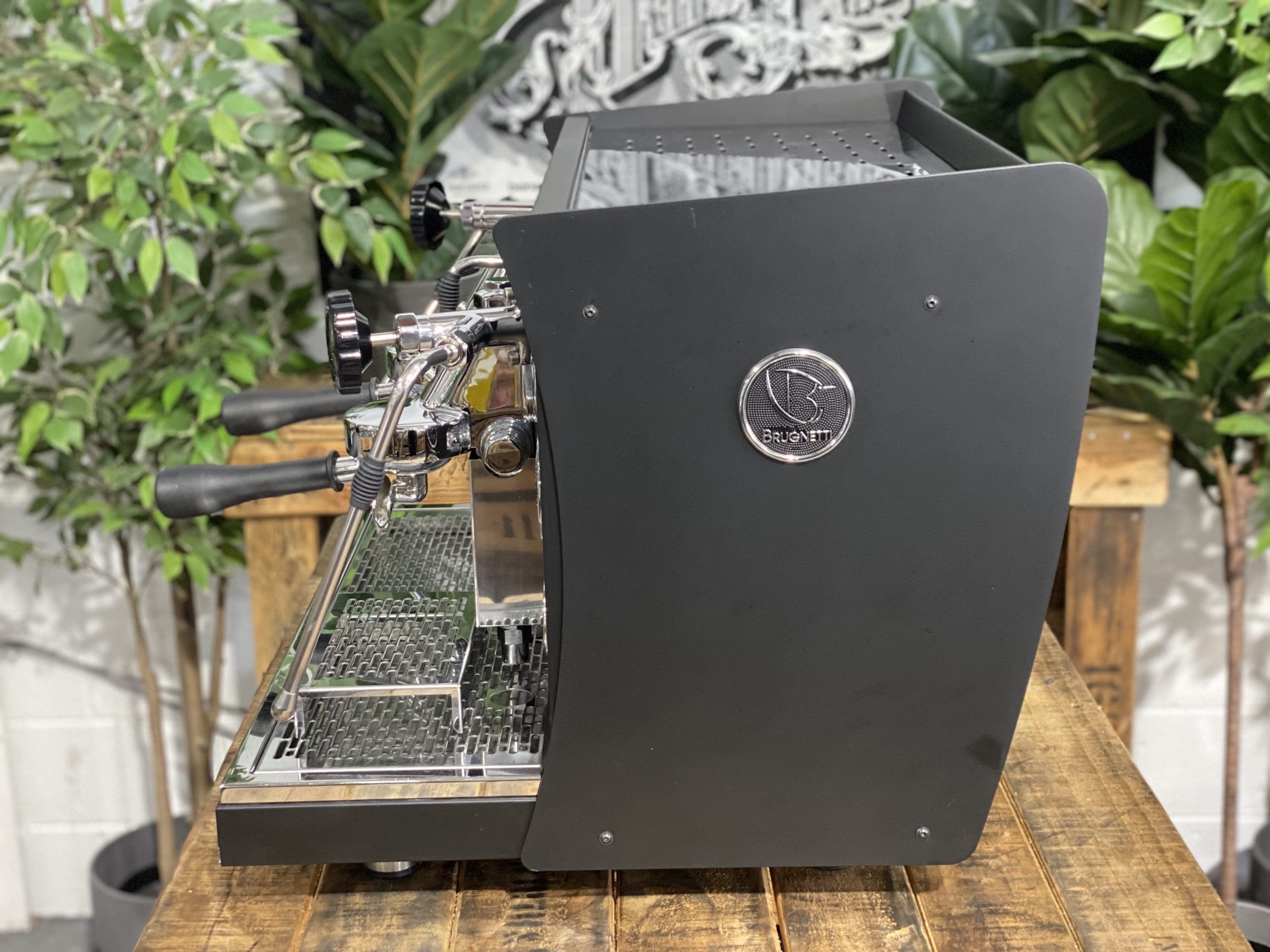 Brugnetti Giulia Manufactum 2 Group Black Espresso Coffee Machine - 31961