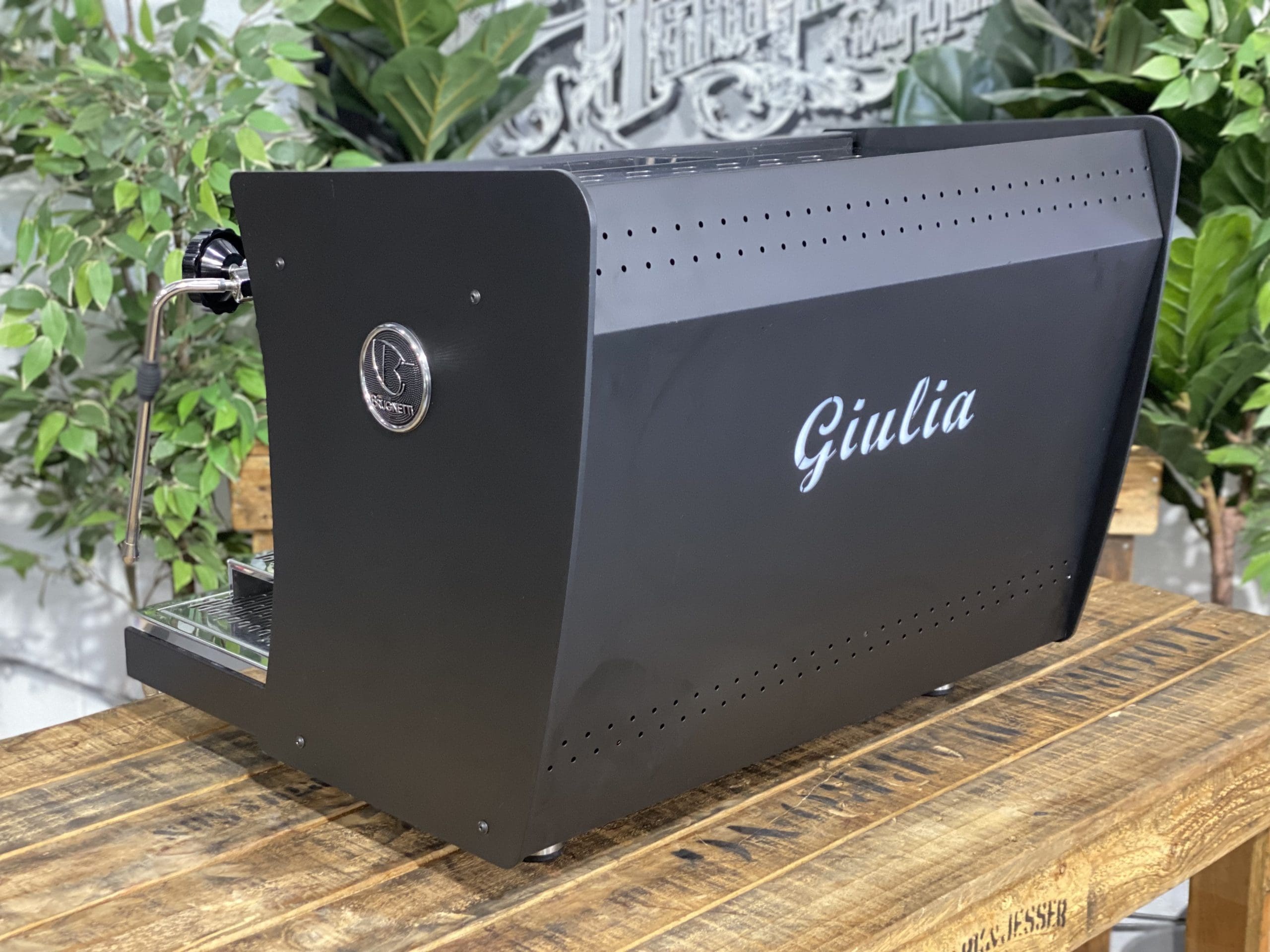 Brugnetti Giulia Manufactum 2 Group Black Espresso Coffee Machine - 31961