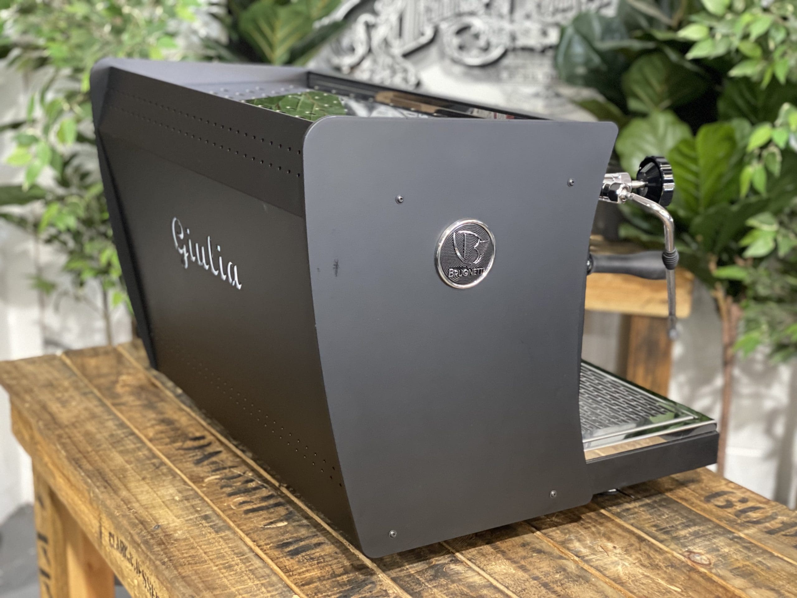 Brugnetti Giulia Manufactum 2 Group Black Espresso Coffee Machine - 31961